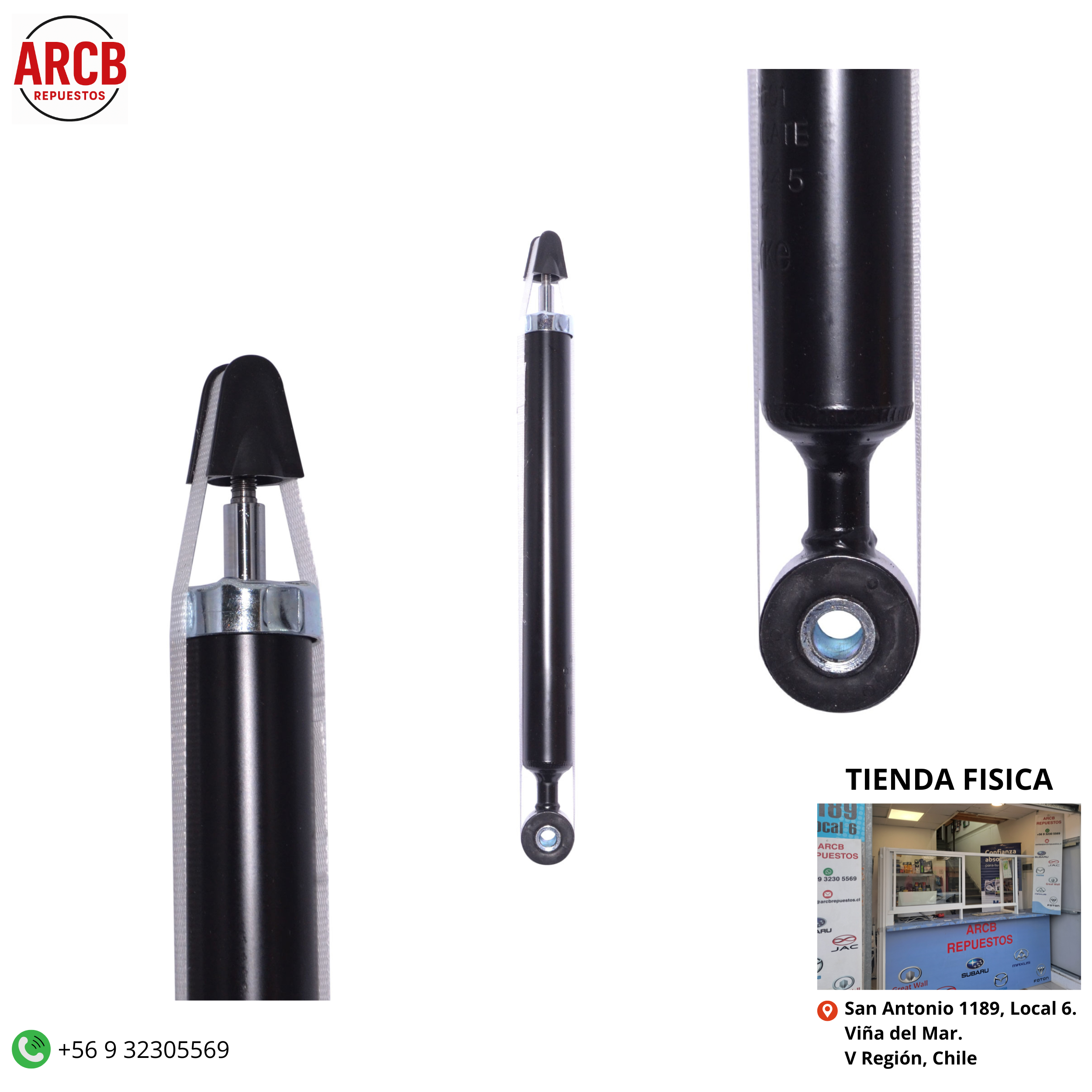 Amortiguador trasero Mazda 2 2008-2015 P/N DF71-28-70XB