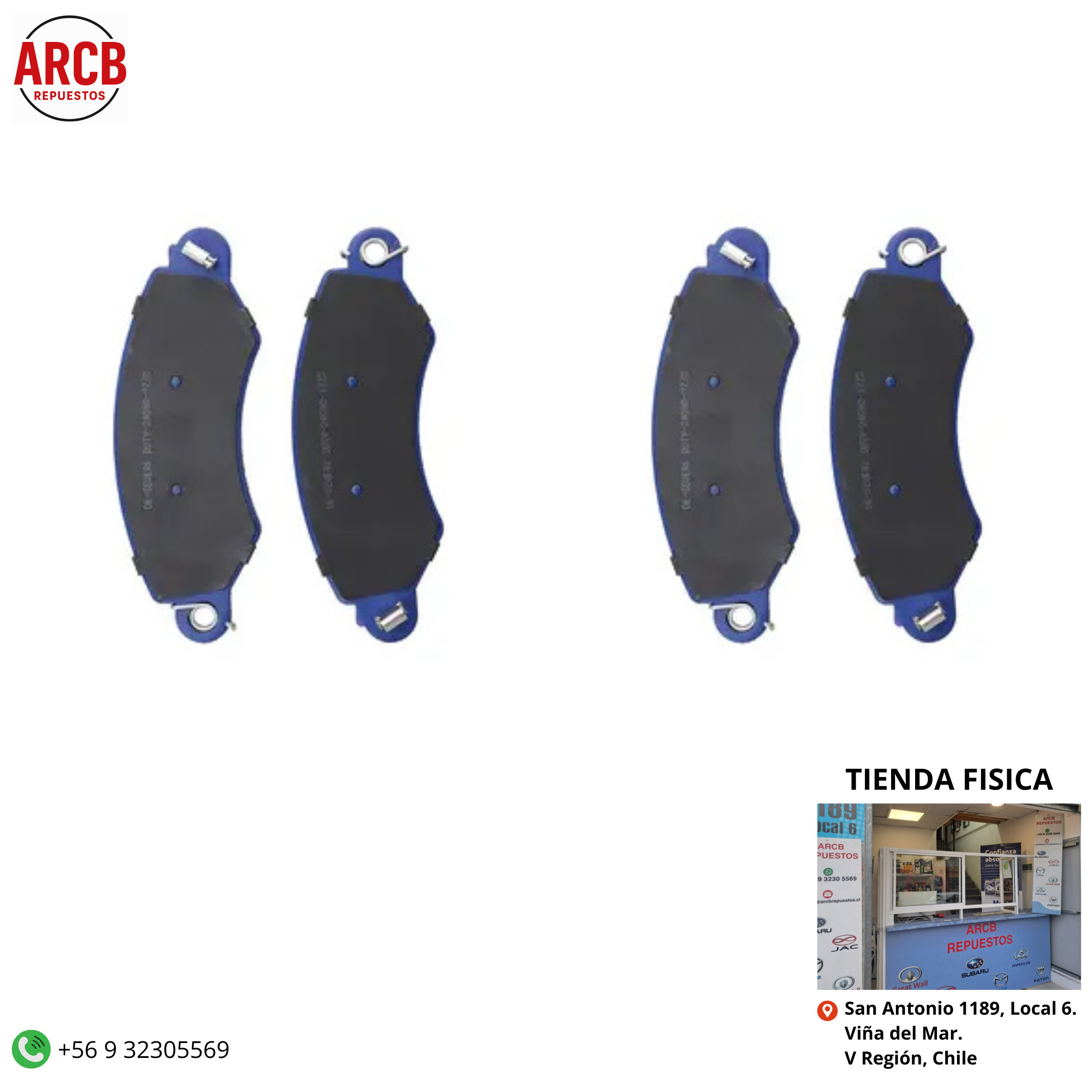 Pastillas de freno para MAXUS V 80