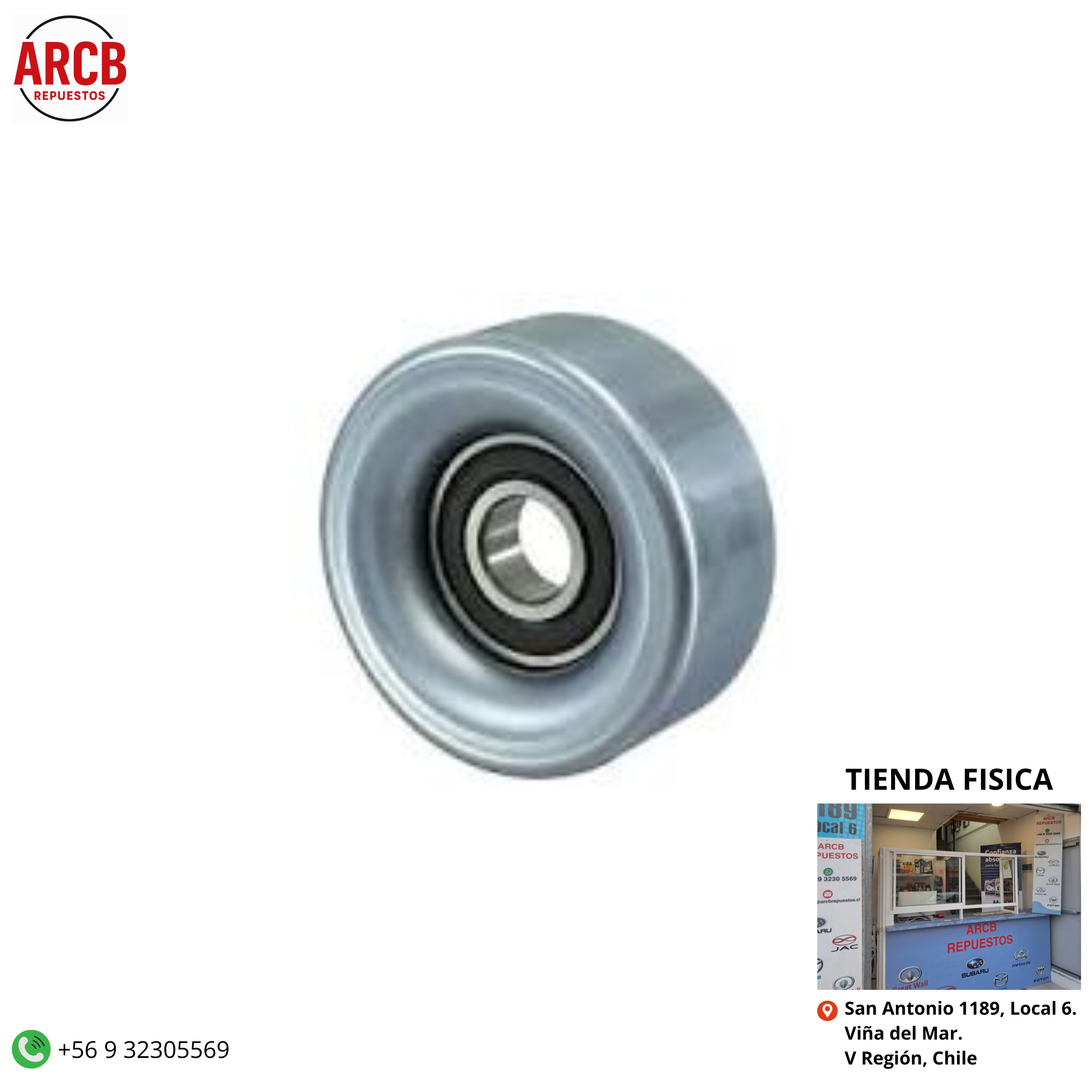 Rodamiento guia de correa de accesorio Mazda 2 2008-2014,Mazda 3 2004-2009, Mazda 3 2010-2014