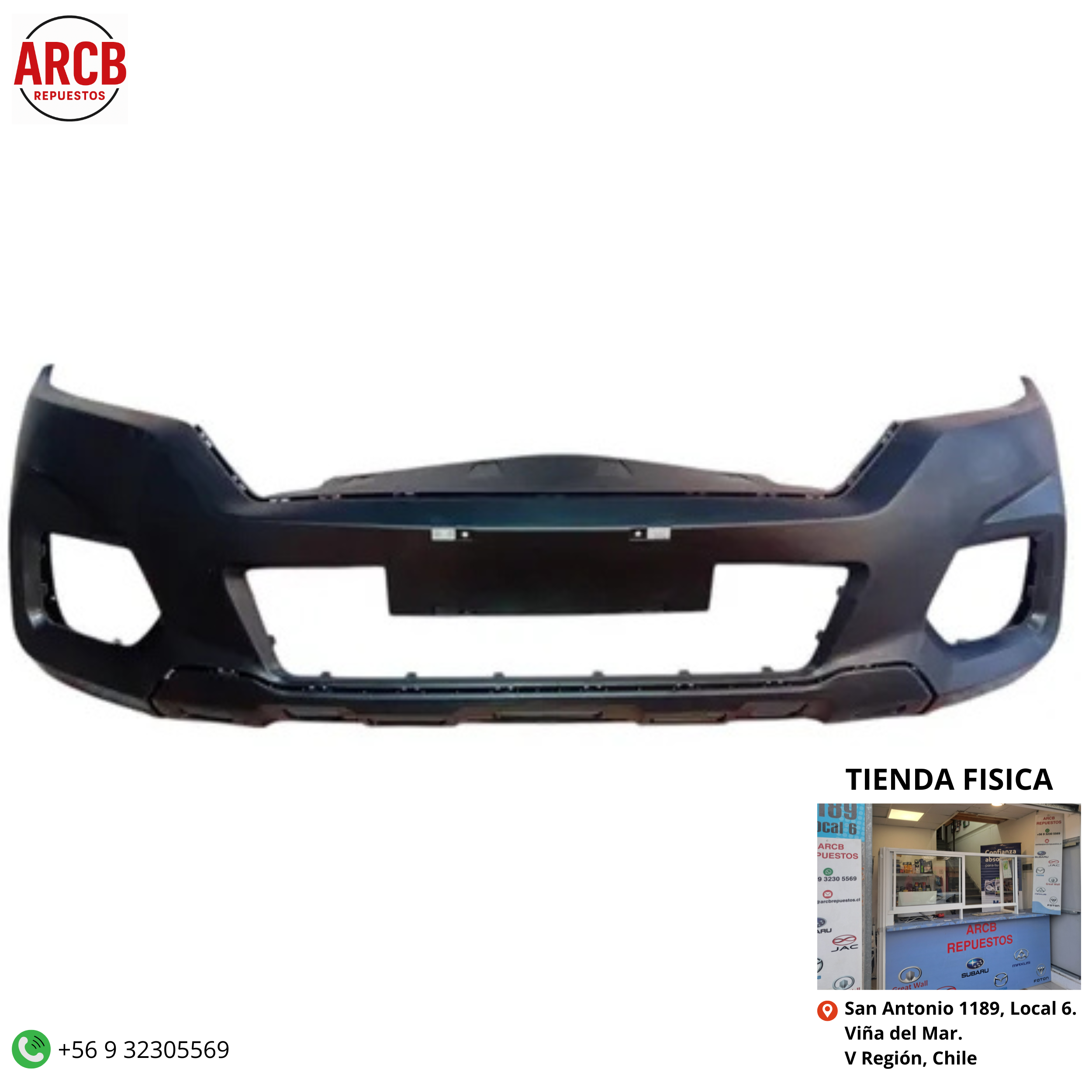 Parachoques delantero Maxus t 60 2.8 2.0 sin rejillas