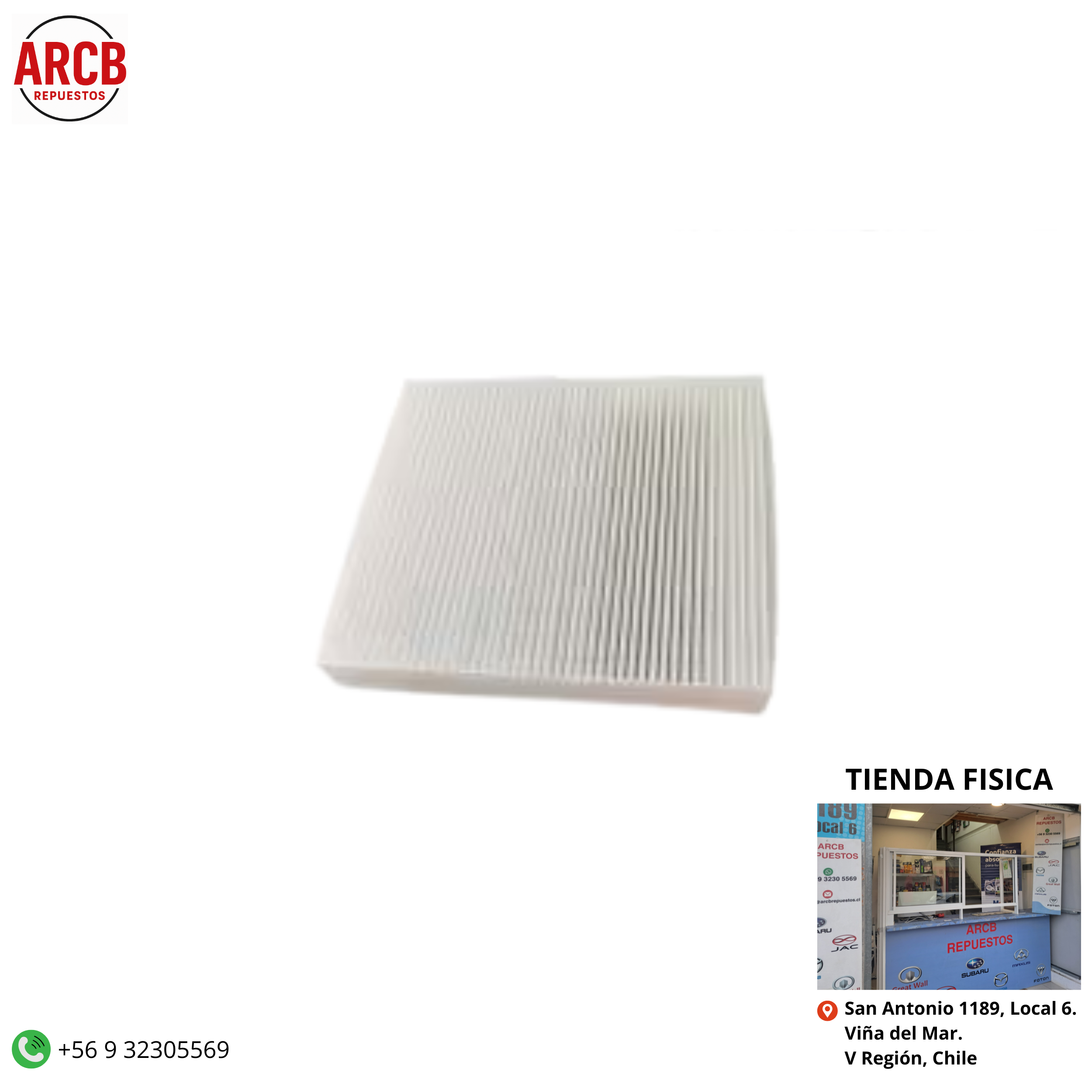 Filtro de Cabina o Polen TM3 1.5cc DAM1.5R