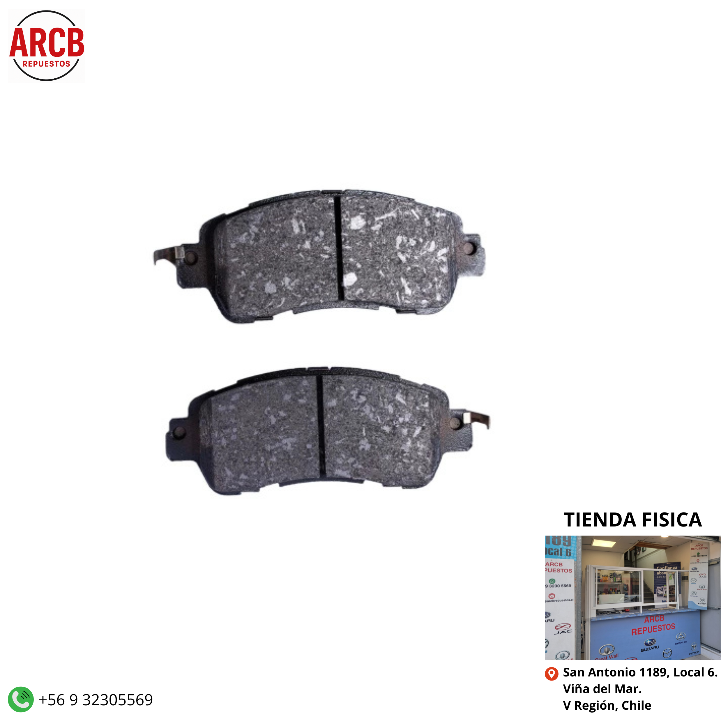 Pastillas de freno para delanteras Mazda 2 2008-2015 P/N D0YN-33-28Z