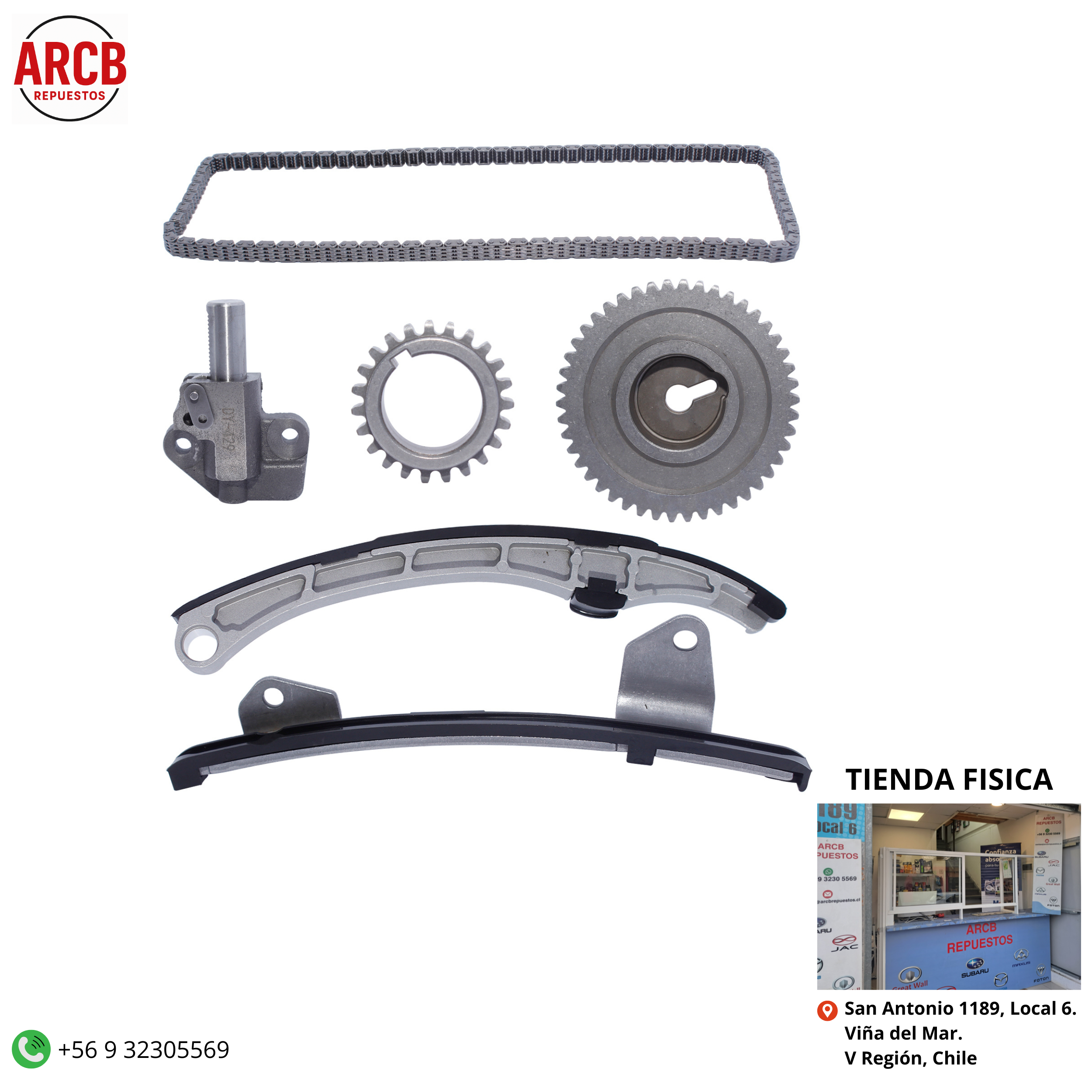 Kit de cadena de distribución Mazda 3 2004-2009