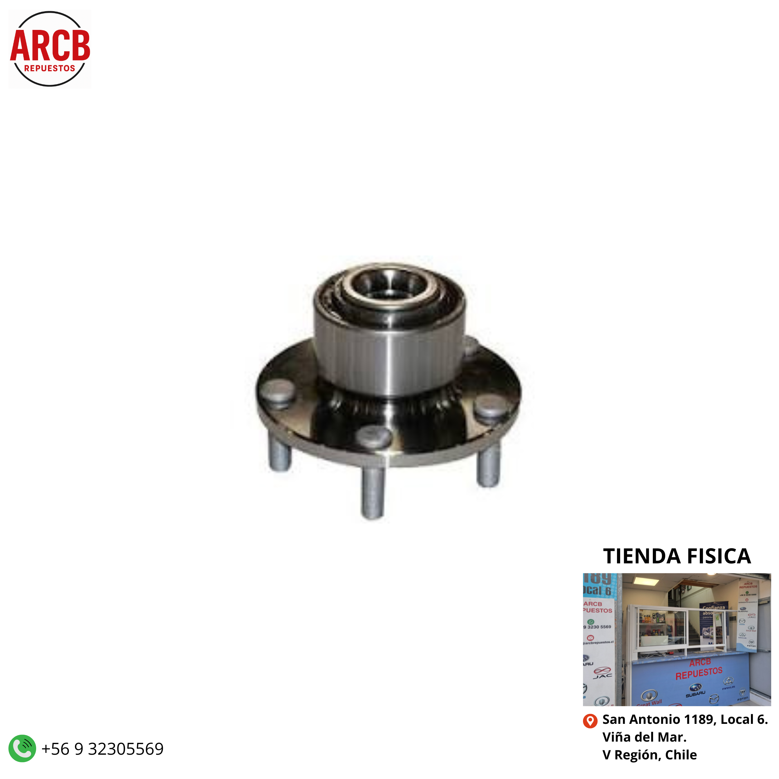 Maza de rueda delantera con rodamiento derecha /izquierda Mazda 3 2004-2009 Mazda 3R 2004-2009 P/N BP4k-33-15x