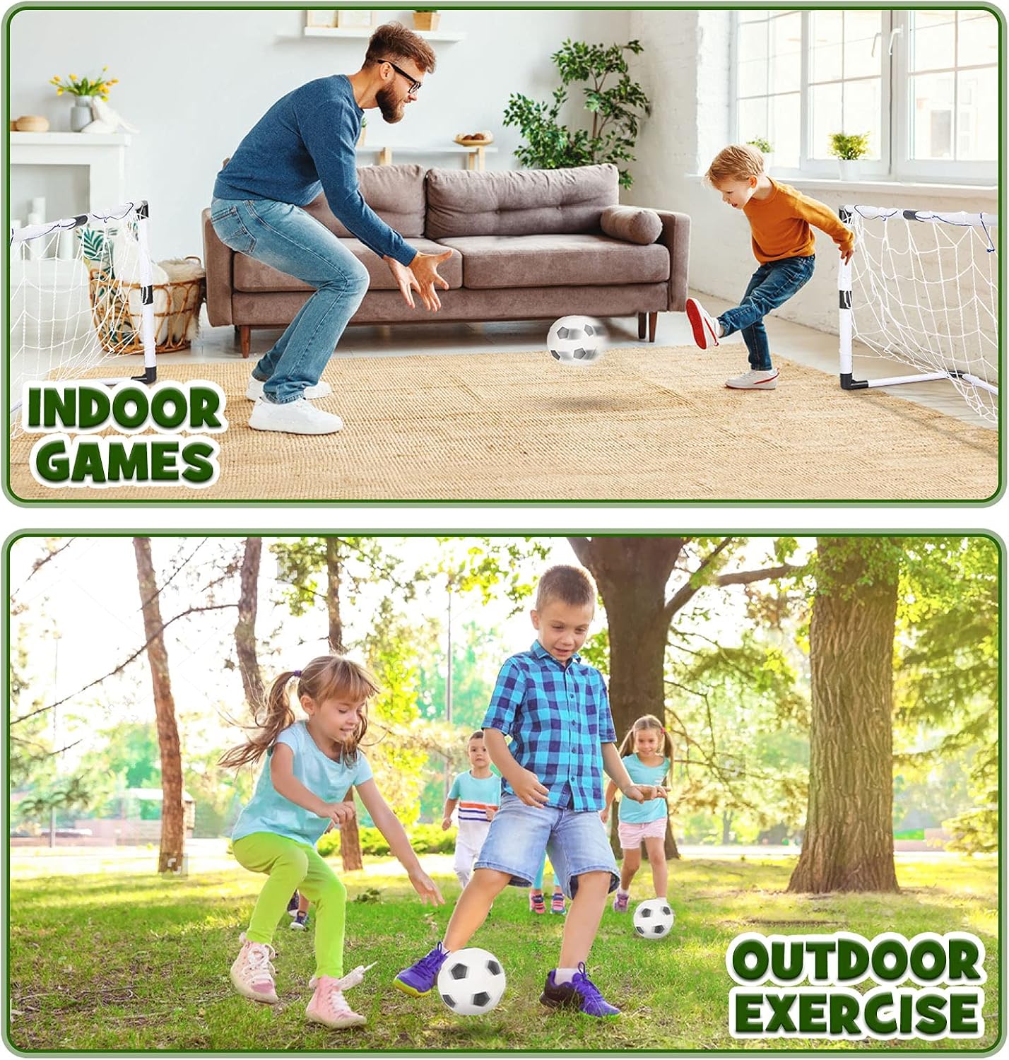 Dreamon Set of 2 Kids Football Goal Post Net & Training Set