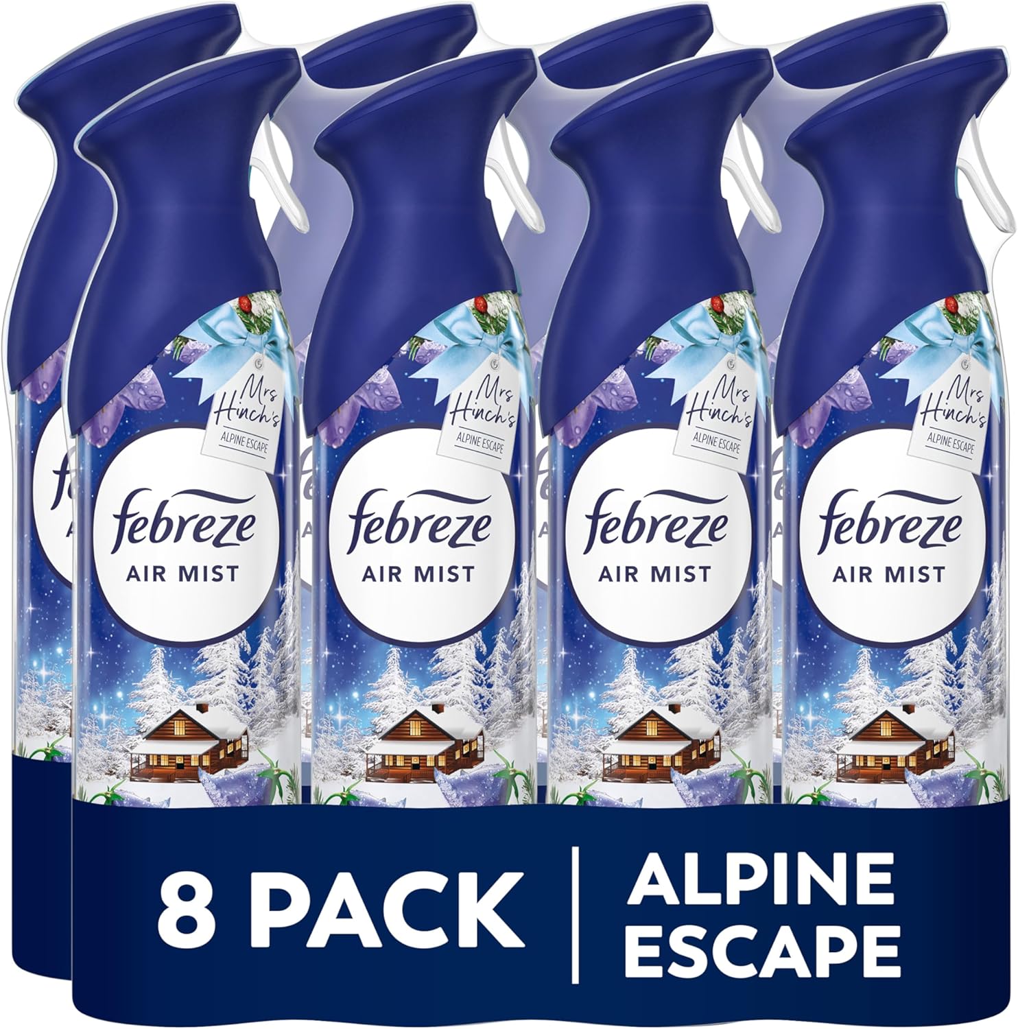 Febreze Air Freshener Spray - Alpine Escape (8 x 185ml)