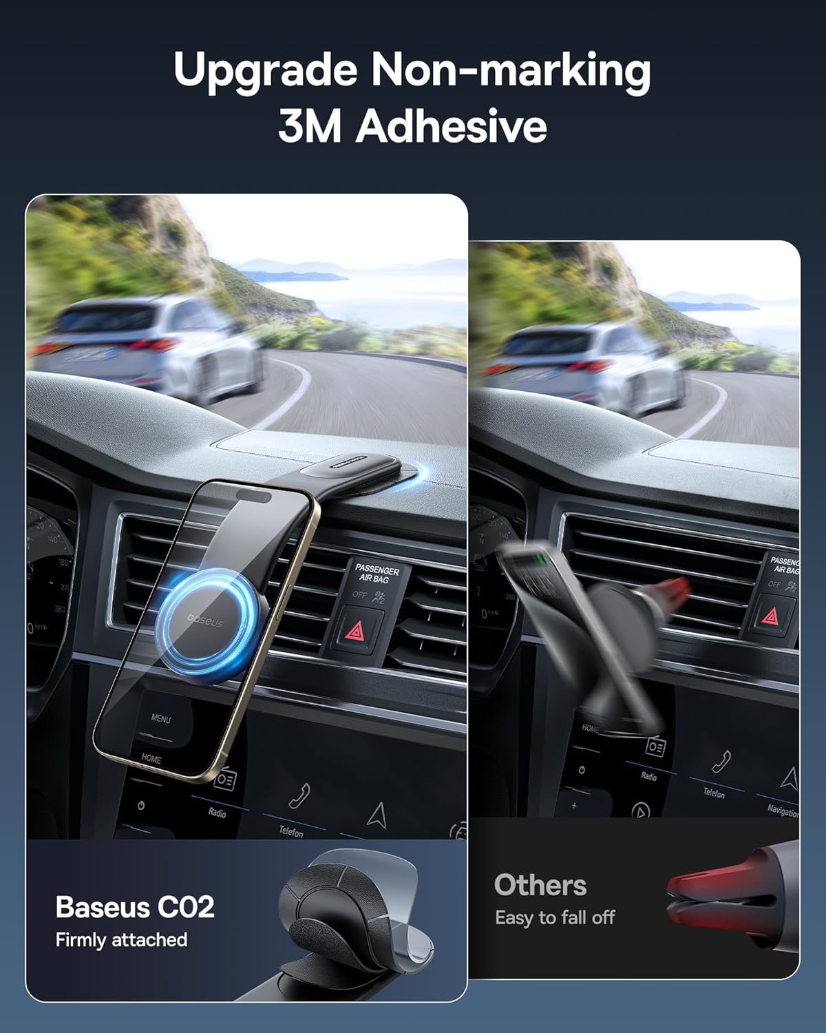Baseus C02 Magnetic MagSafe Car Mount