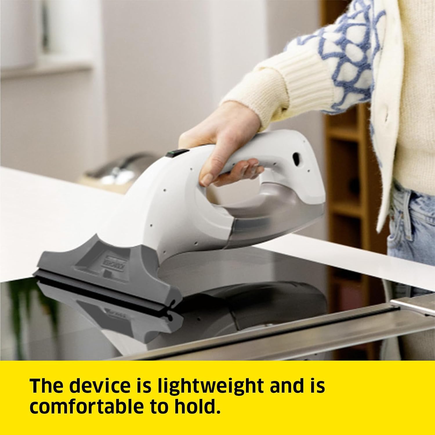 Kärcher WV 1 Window Vac 20 min, LED Display for Battery Status, Dirty Water Tank: 100 ml, Weight: 0.5 kg