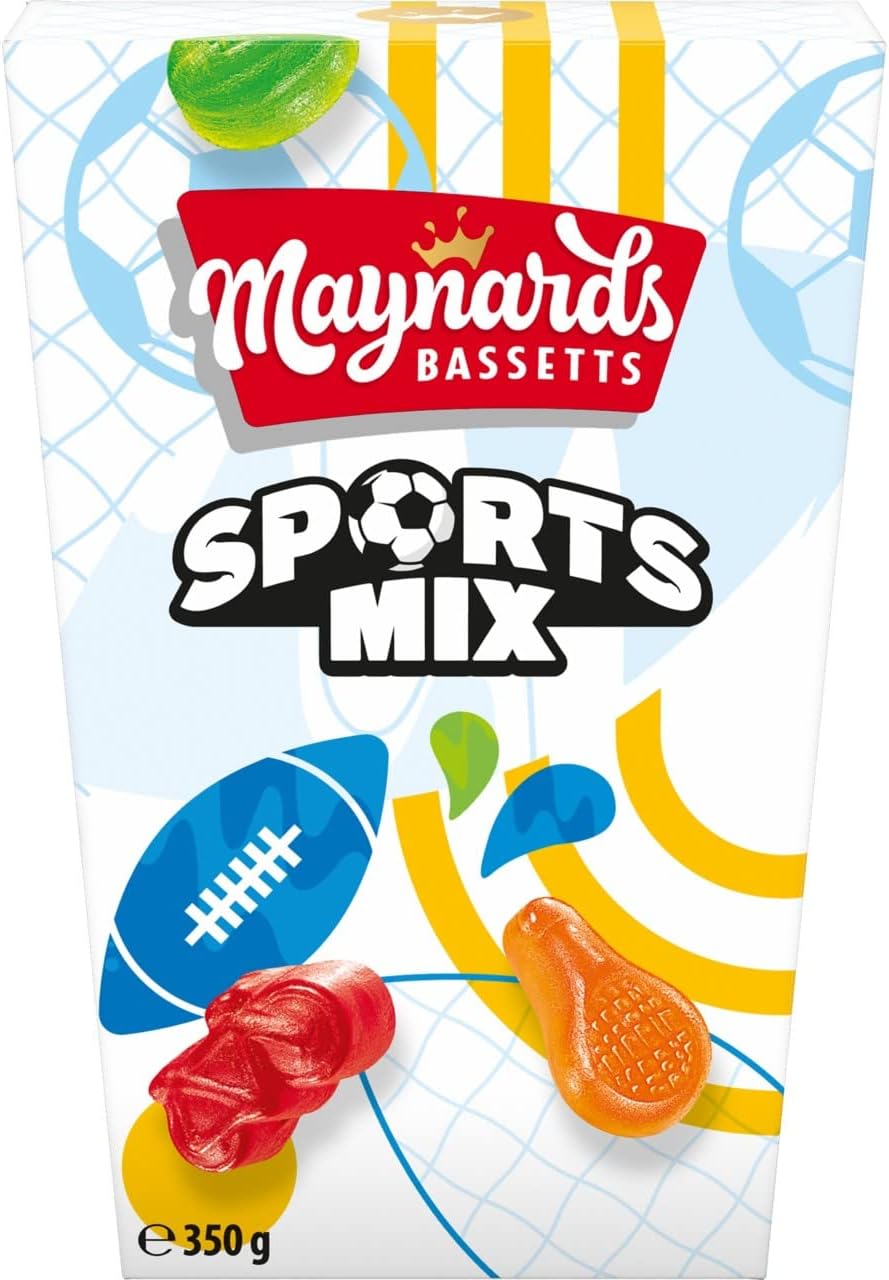 Maynards Bassetts Sports Mix Sweets Gift Carto 350g (Pack of 1)