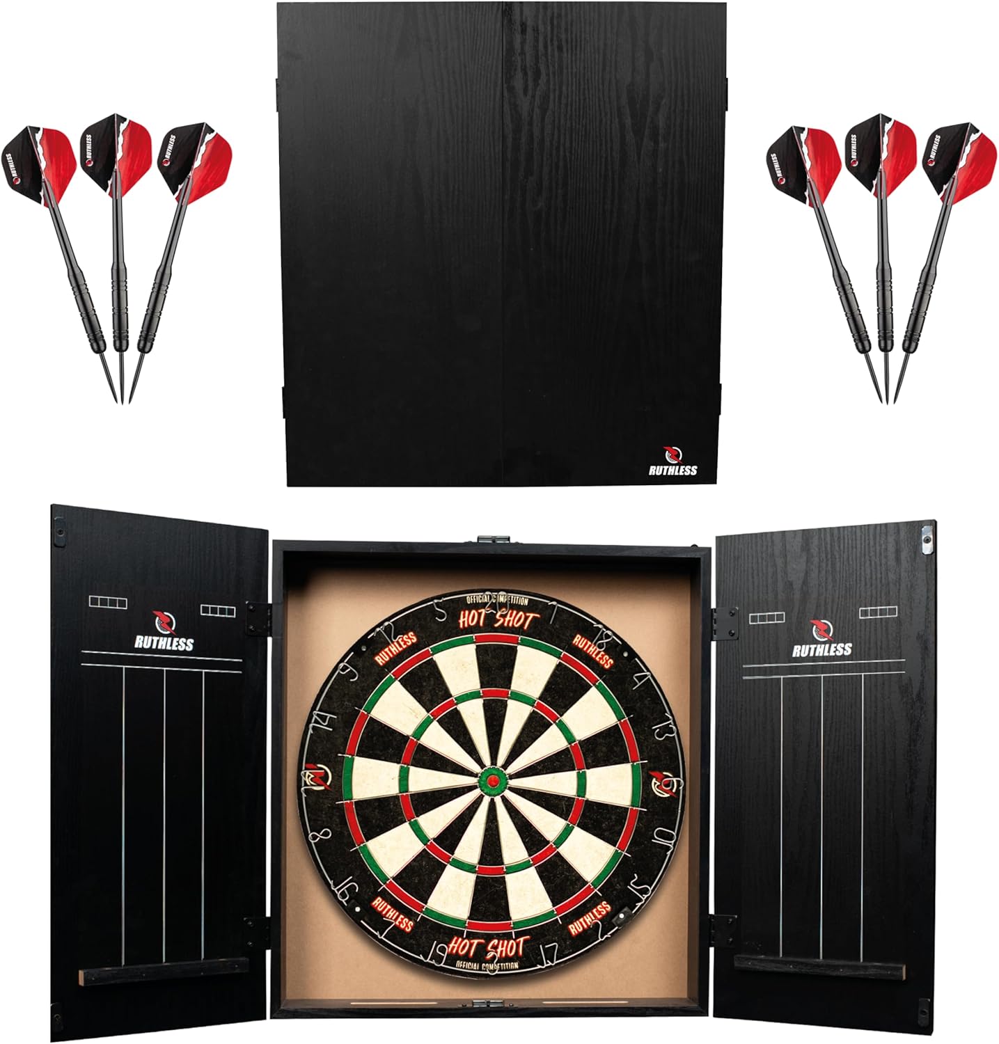 Ruthless Home Darts Centre with USB LED Lighting