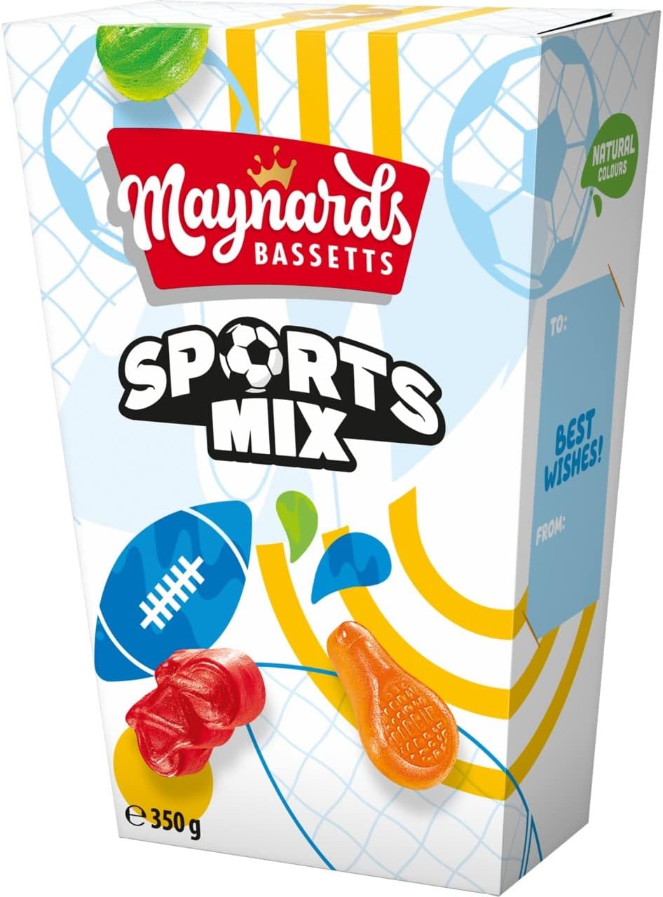Maynards Bassetts Sports Mix Sweets Gift Carto 350g (Pack of 1)
