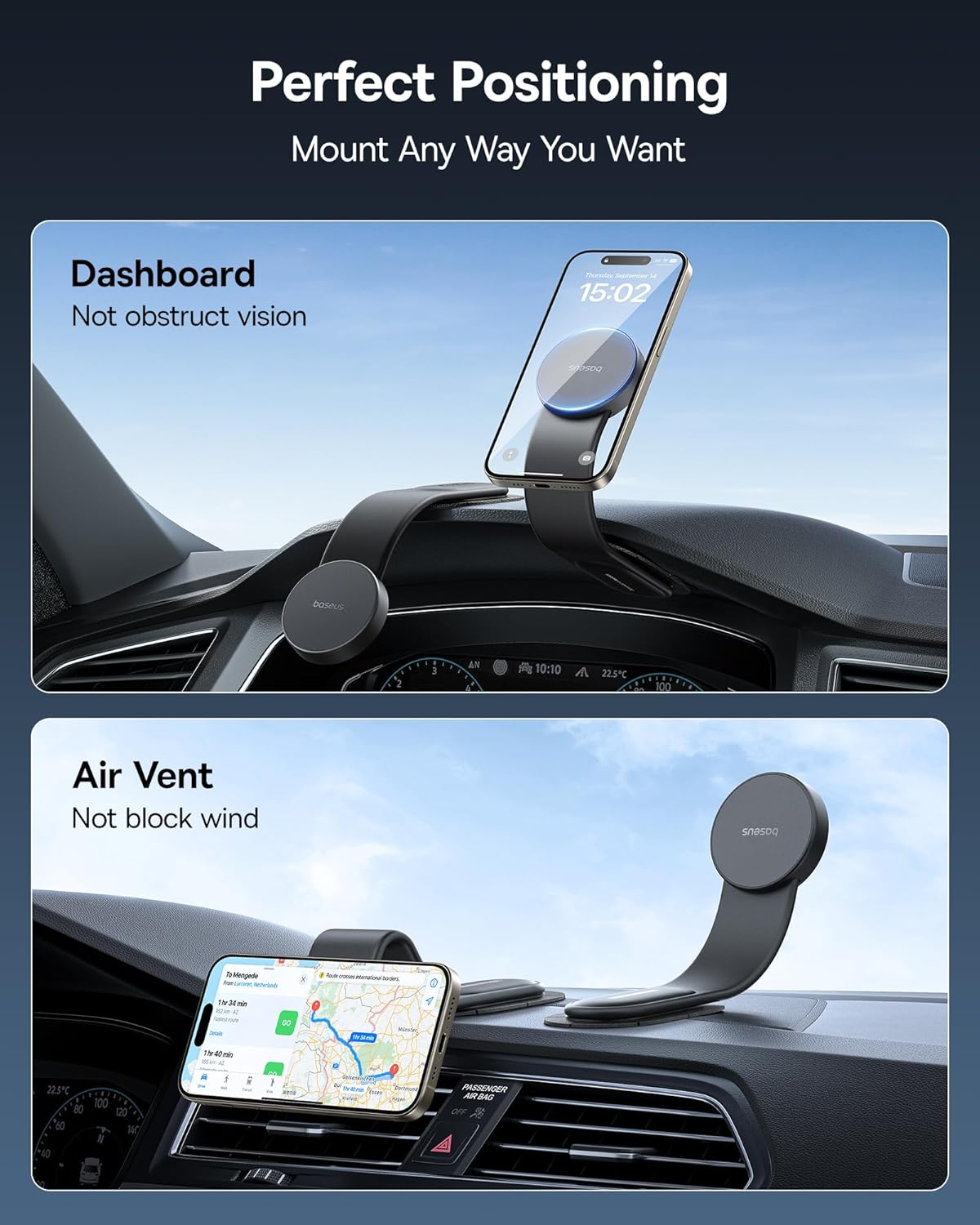 Baseus C02 Magnetic MagSafe Car Mount