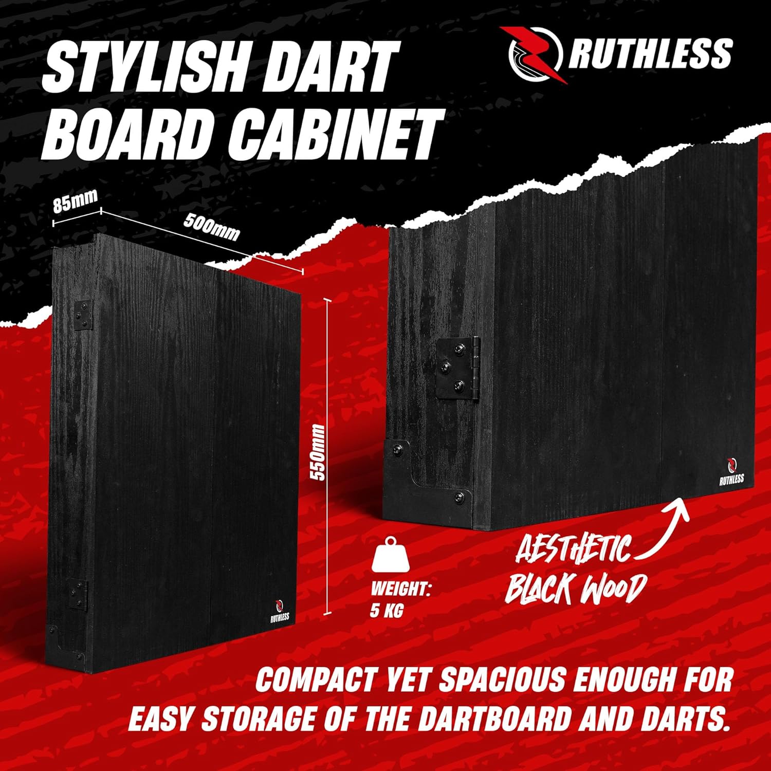 Ruthless Home Darts Centre with USB LED Lighting