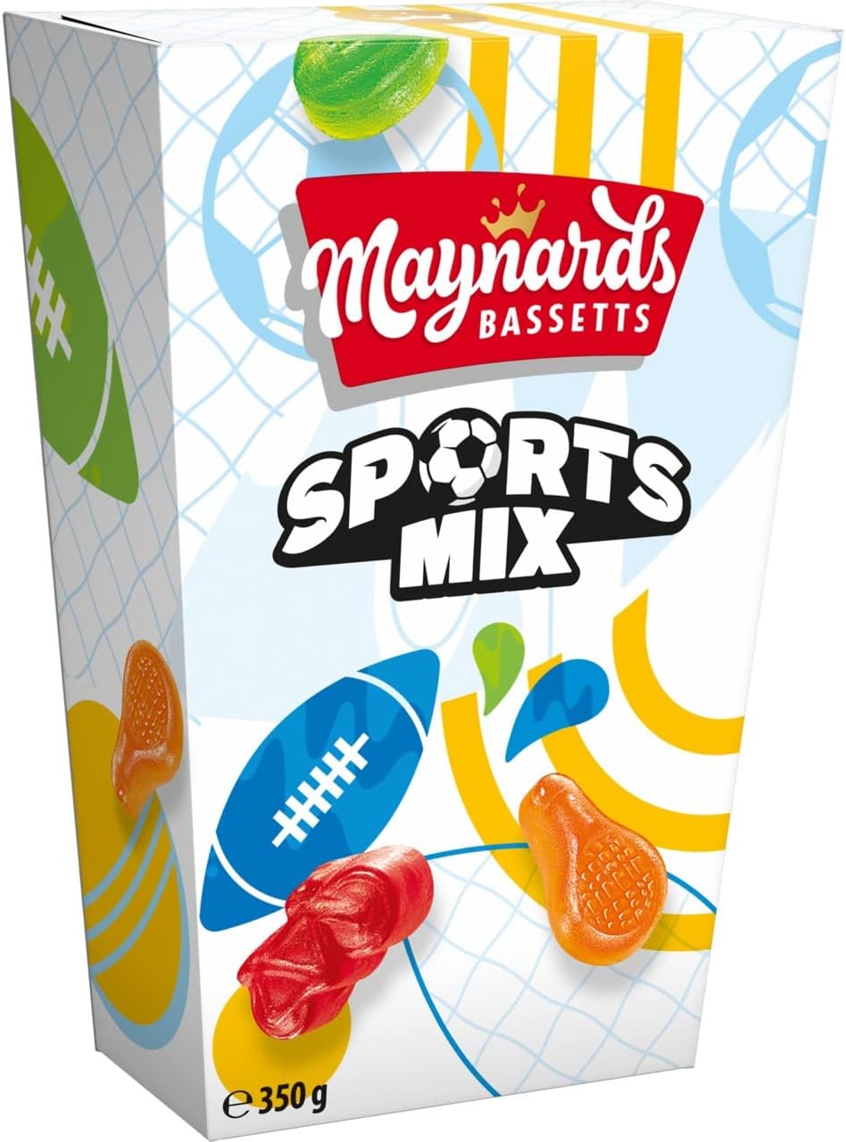 Maynards Bassetts Sports Mix Sweets Gift Carto 350g (Pack of 1)