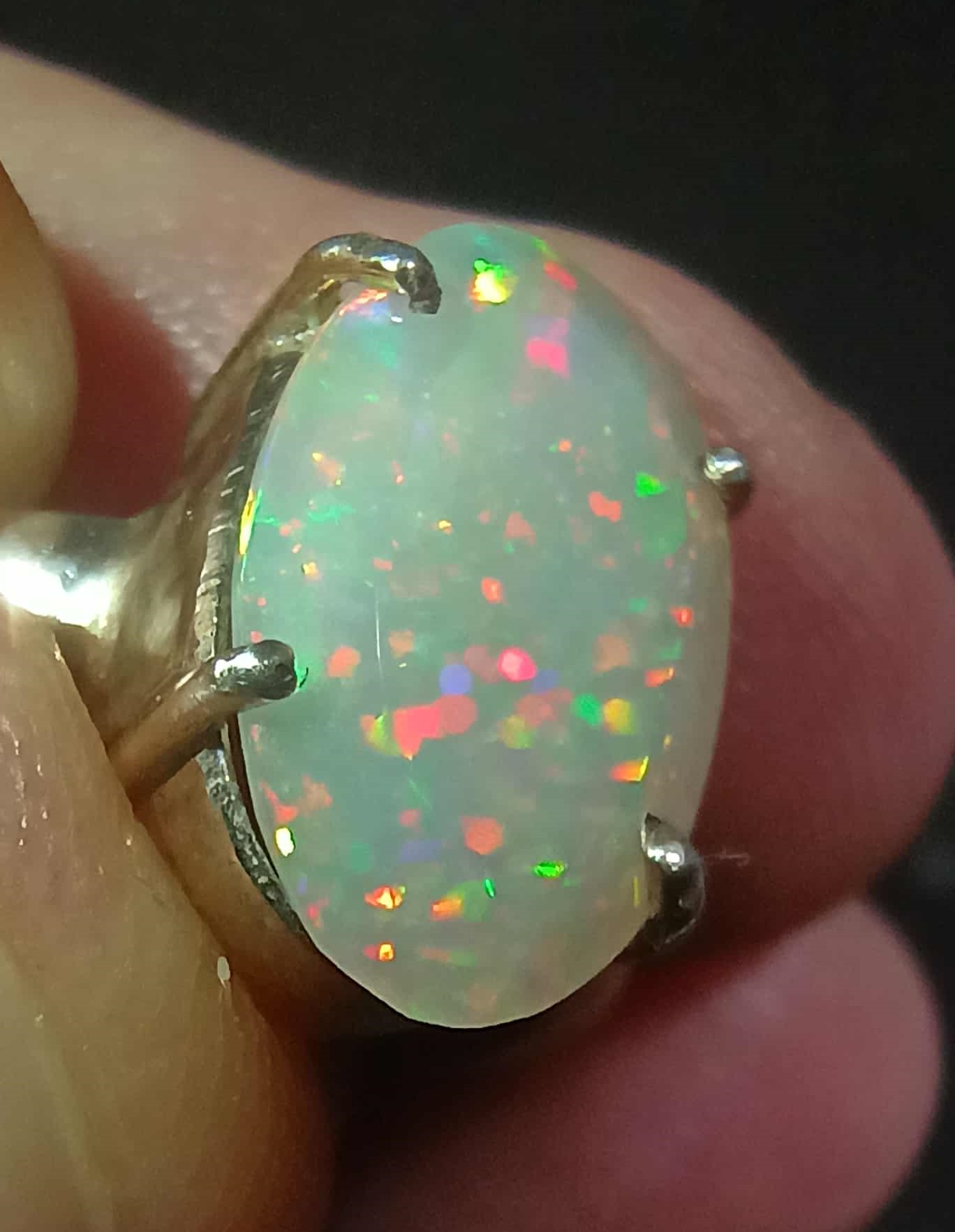 Size 10 ring - 2.2 Ethiopian Welo Opal