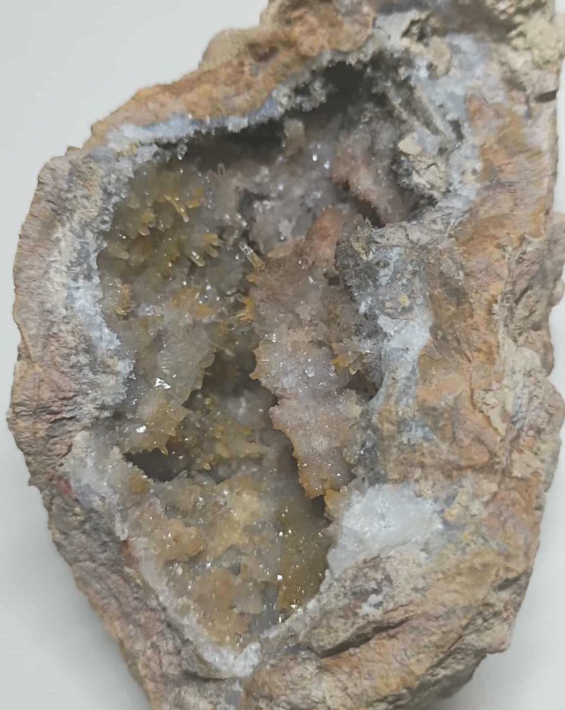 Crystal Canyon Geode Half