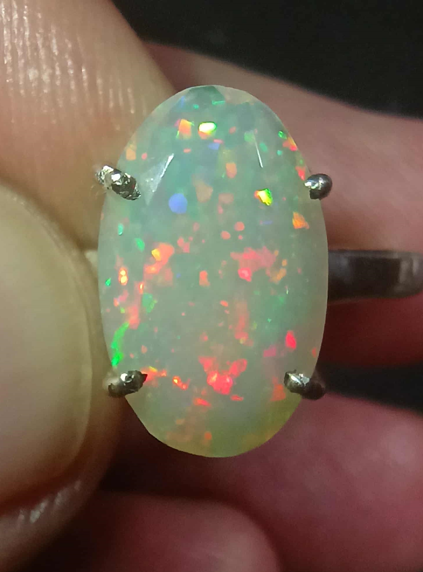 Size 10 ring - 2.2 Ethiopian Welo Opal