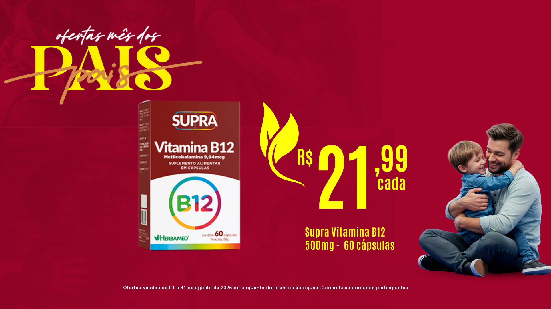 Supra Vitamina B12 Herbamed 500mg - 60 cápsulas