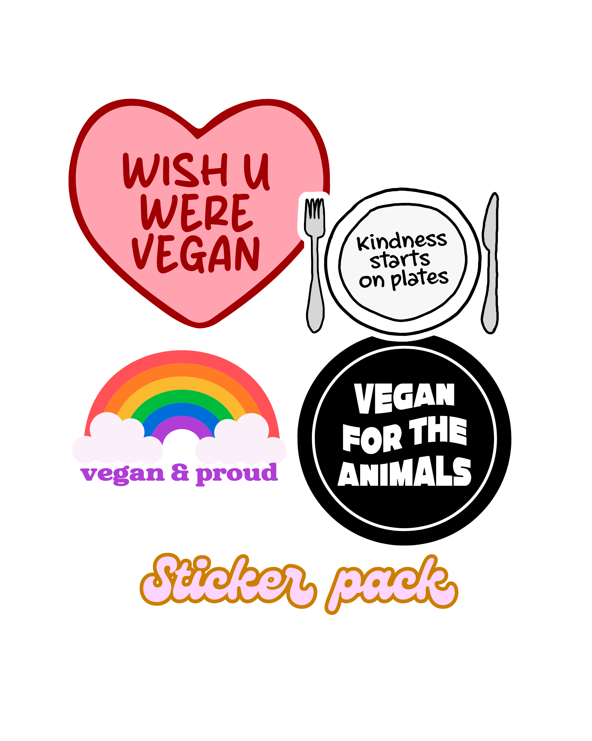 Sticker pack (4 stickers)