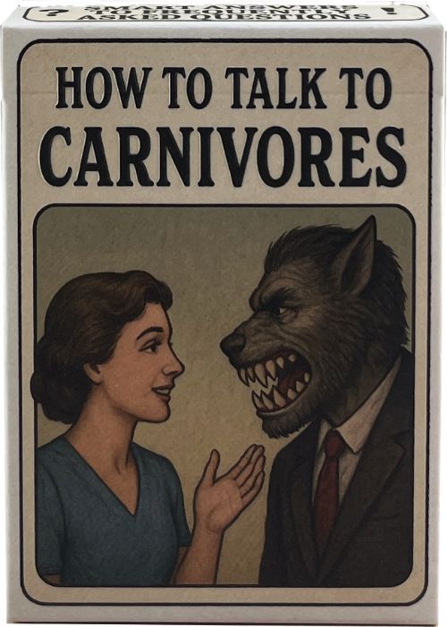 ''How to talk to carnivores'' card deck