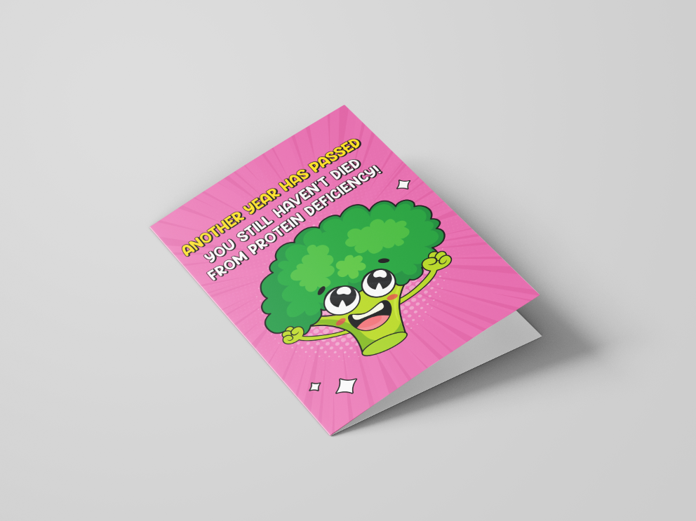 "Another year has passed" - greeting card