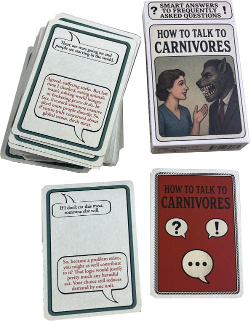 ''How to talk to carnivores'' card deck