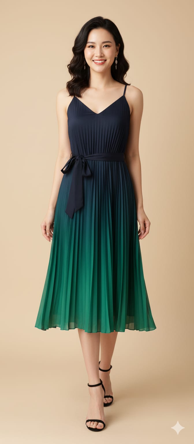 Vestido degradado elegante