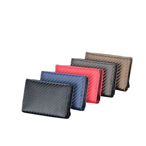 BILLETERA ANTICLONACION CON RFID CARBON WALLET