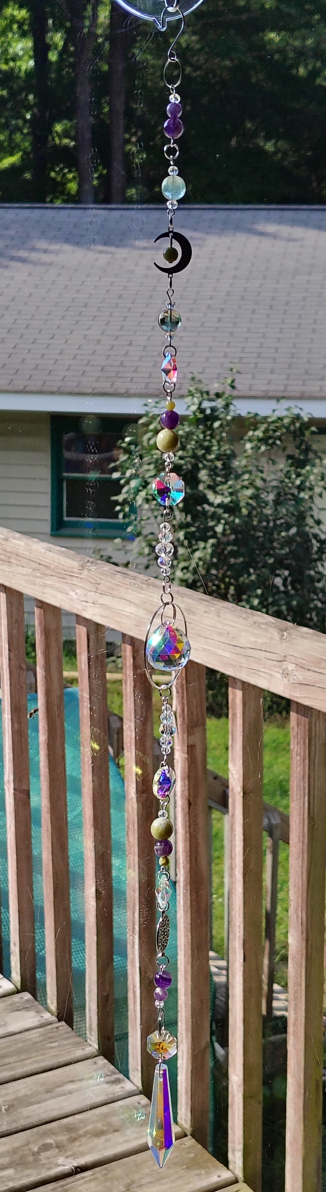 Amethyst & Jade Suncatcher 