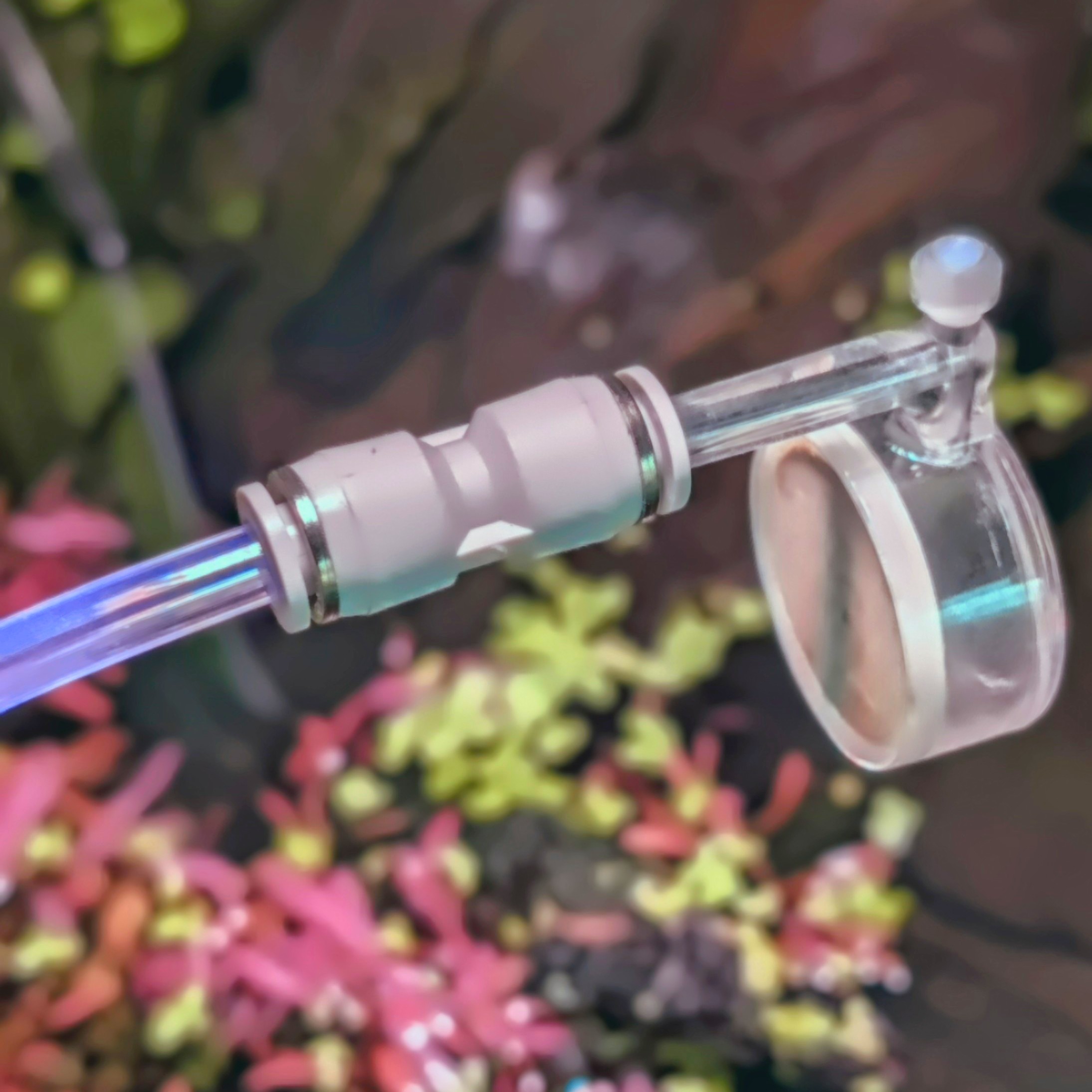 6mm Dual push in hose connector Quick and Airtight