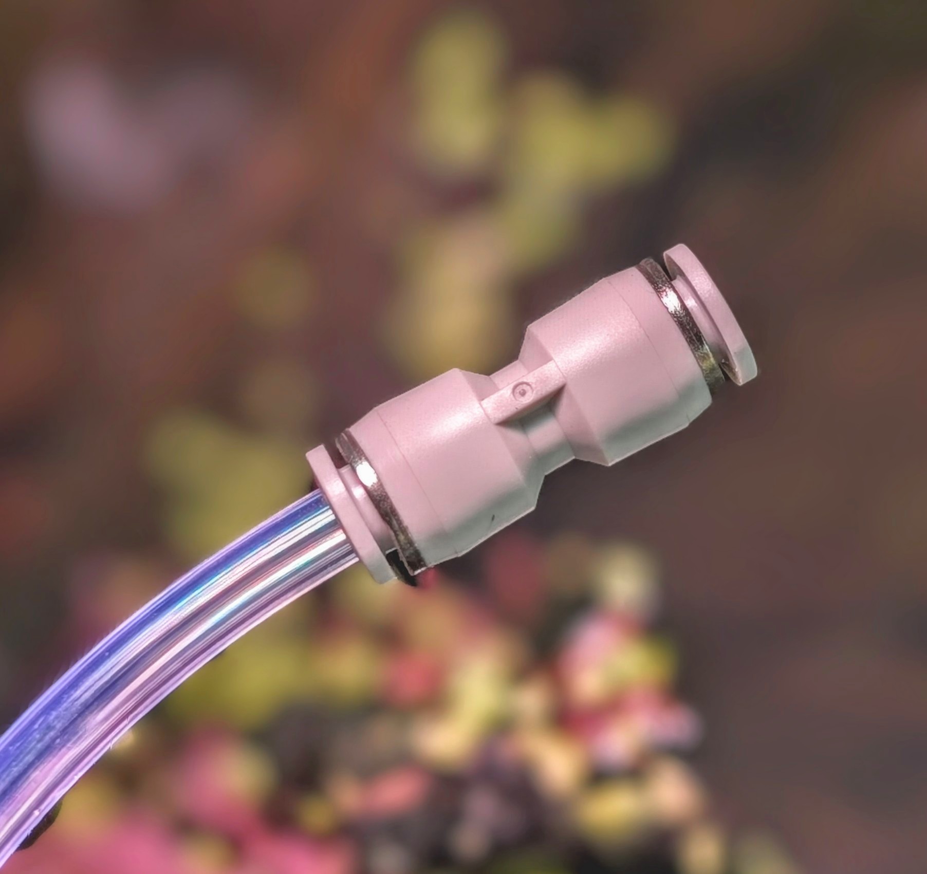 6mm Dual push in hose connector Quick and Airtight