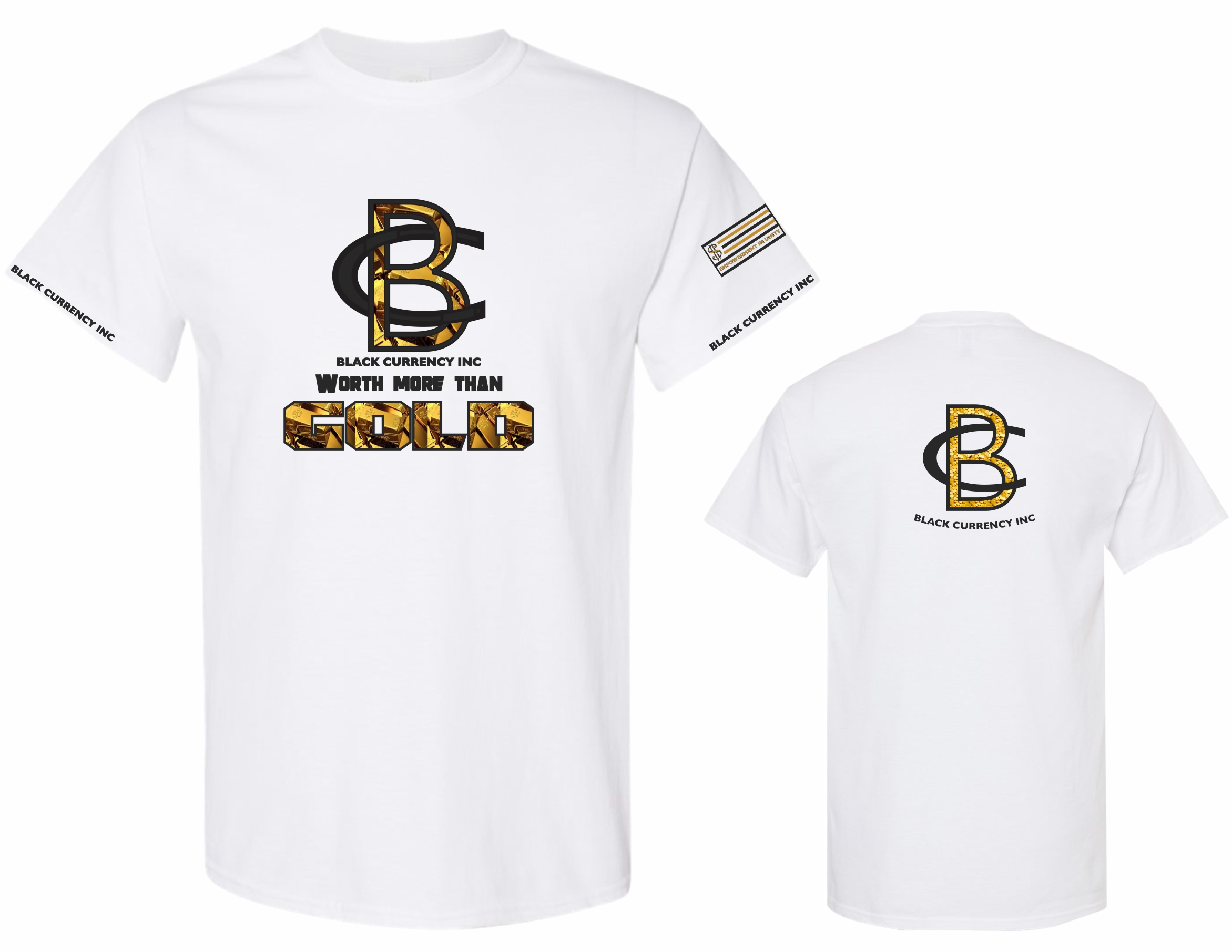 Black Currency Inc 'Worth More Than Gold' T-Shirt