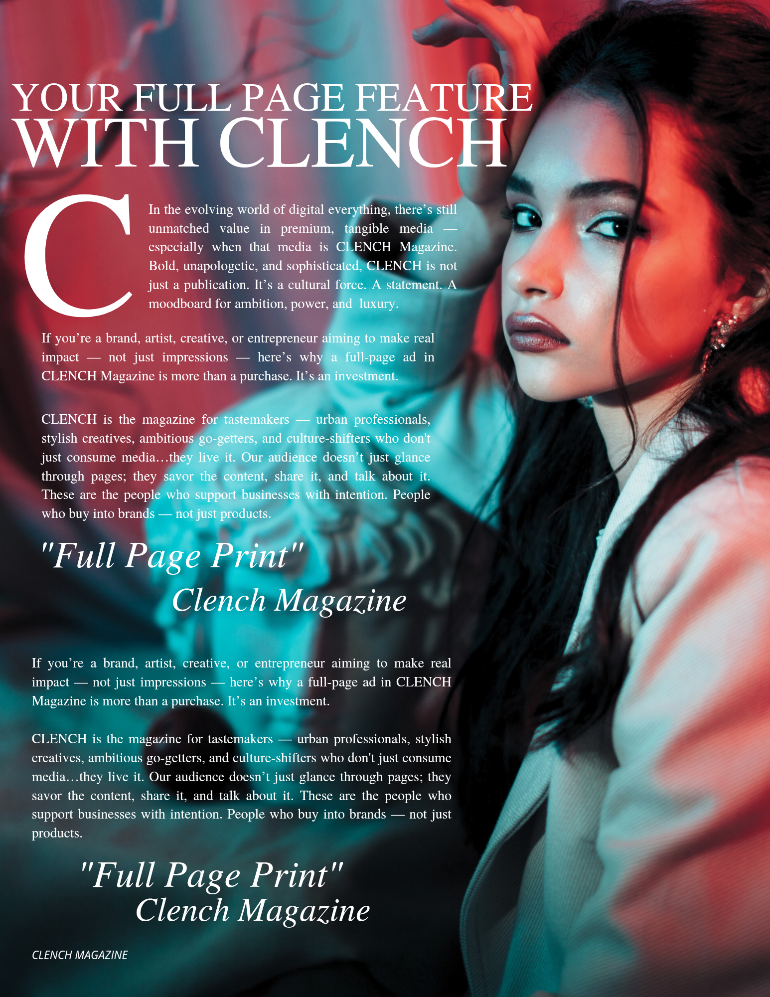 SPECIAL Full Page Print + Digital Story Feature