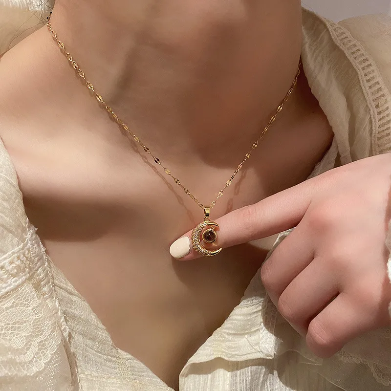 Gold Plated Eye Pendant Necklace