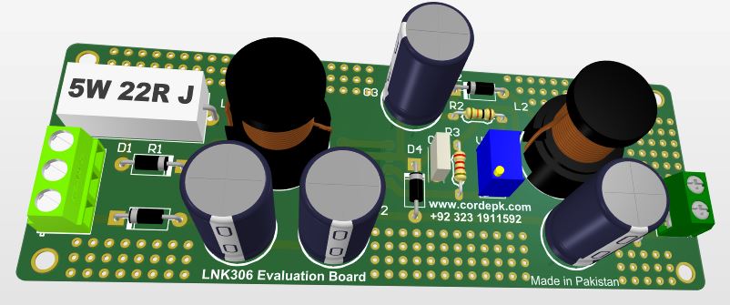 LNK306 EVALUATION BOARD (HIGH VOLTAGE POWER BUCK CONVERTER)