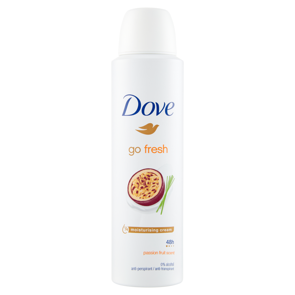 Dove Go Fresh passion fruit scent 48-Hour 150ml