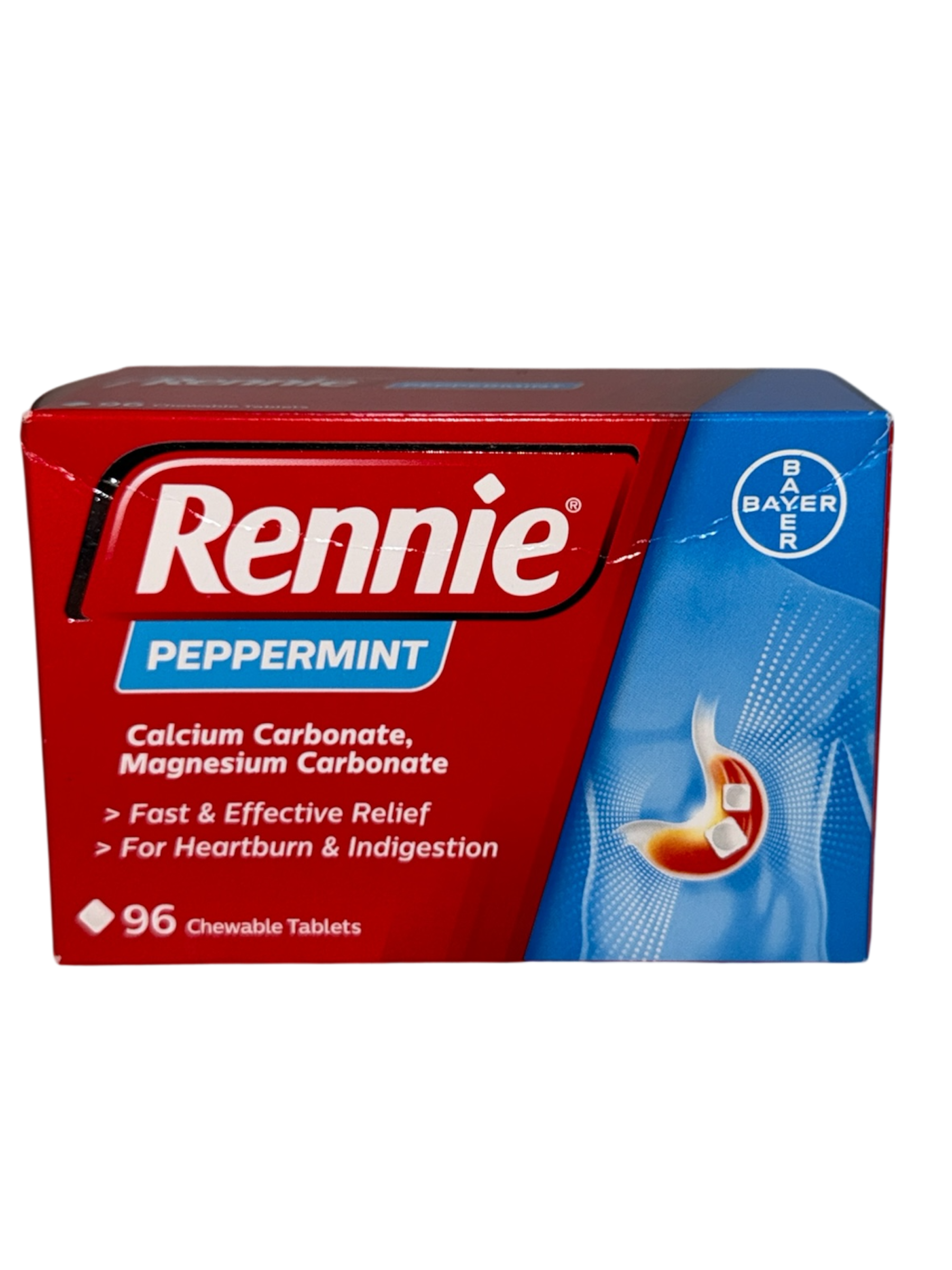Rennie Peppermint Chewable Tablets 96-Tablet