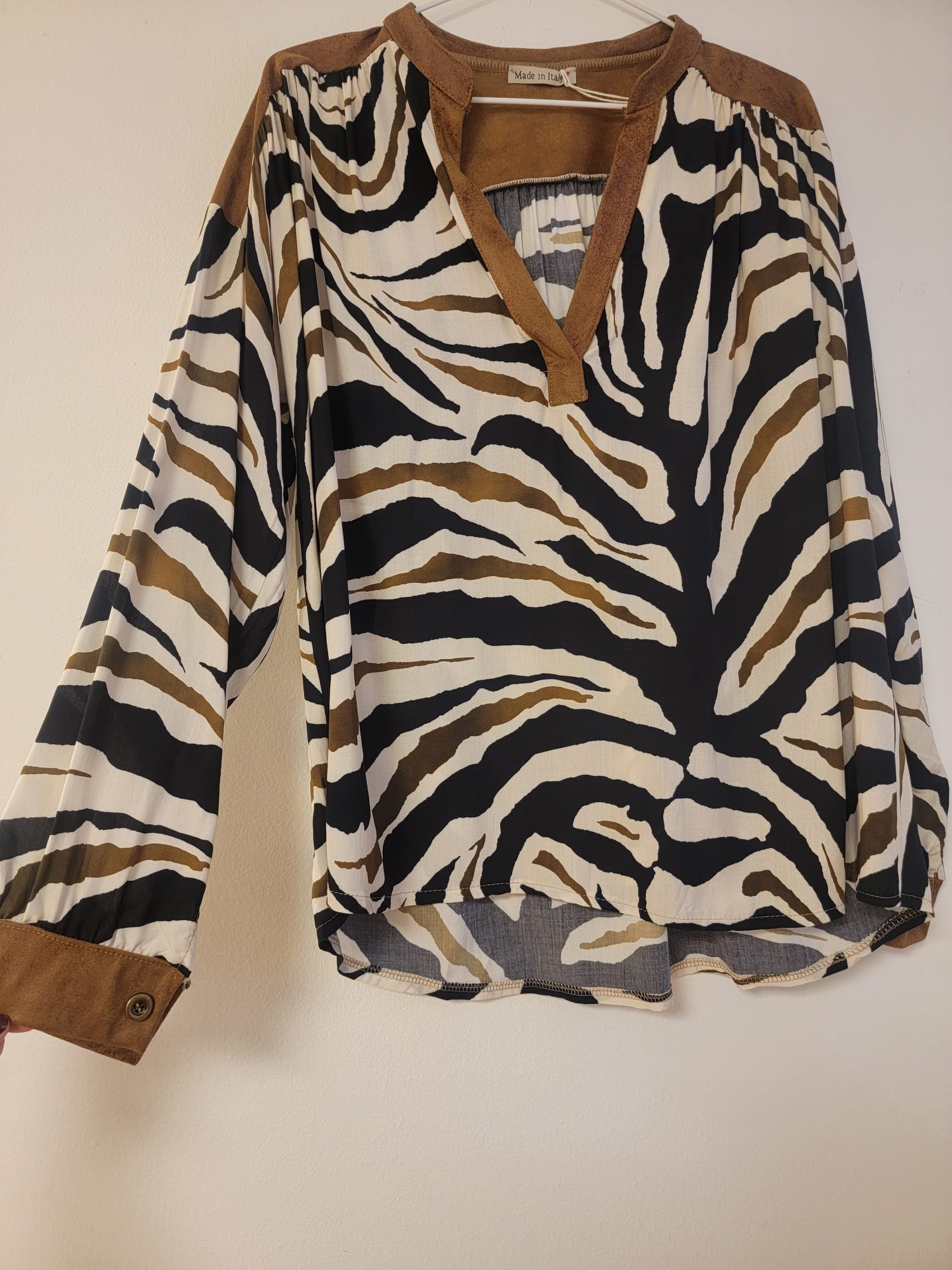 Chemise à motif zèbre