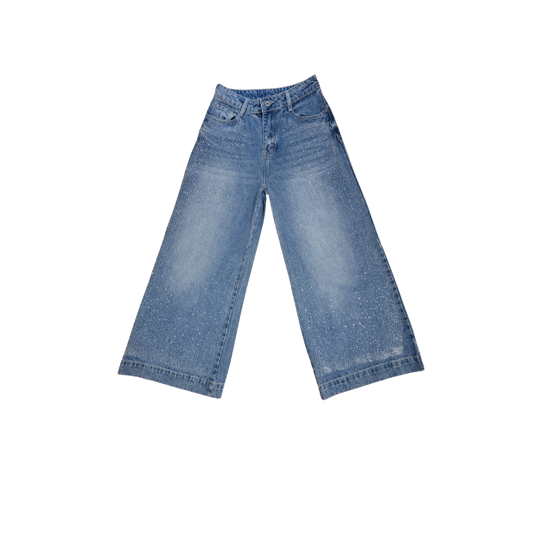 Jeans larges en denim