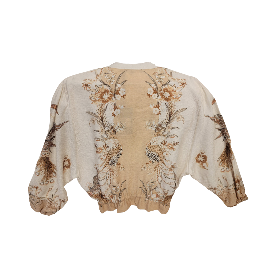 Veste à imprimé floral