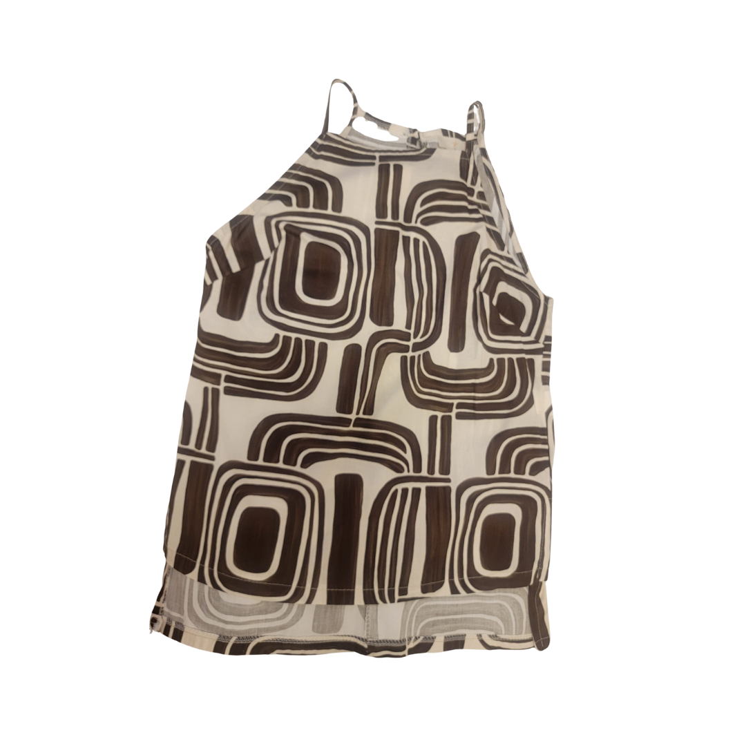 Top à motif géométrique
