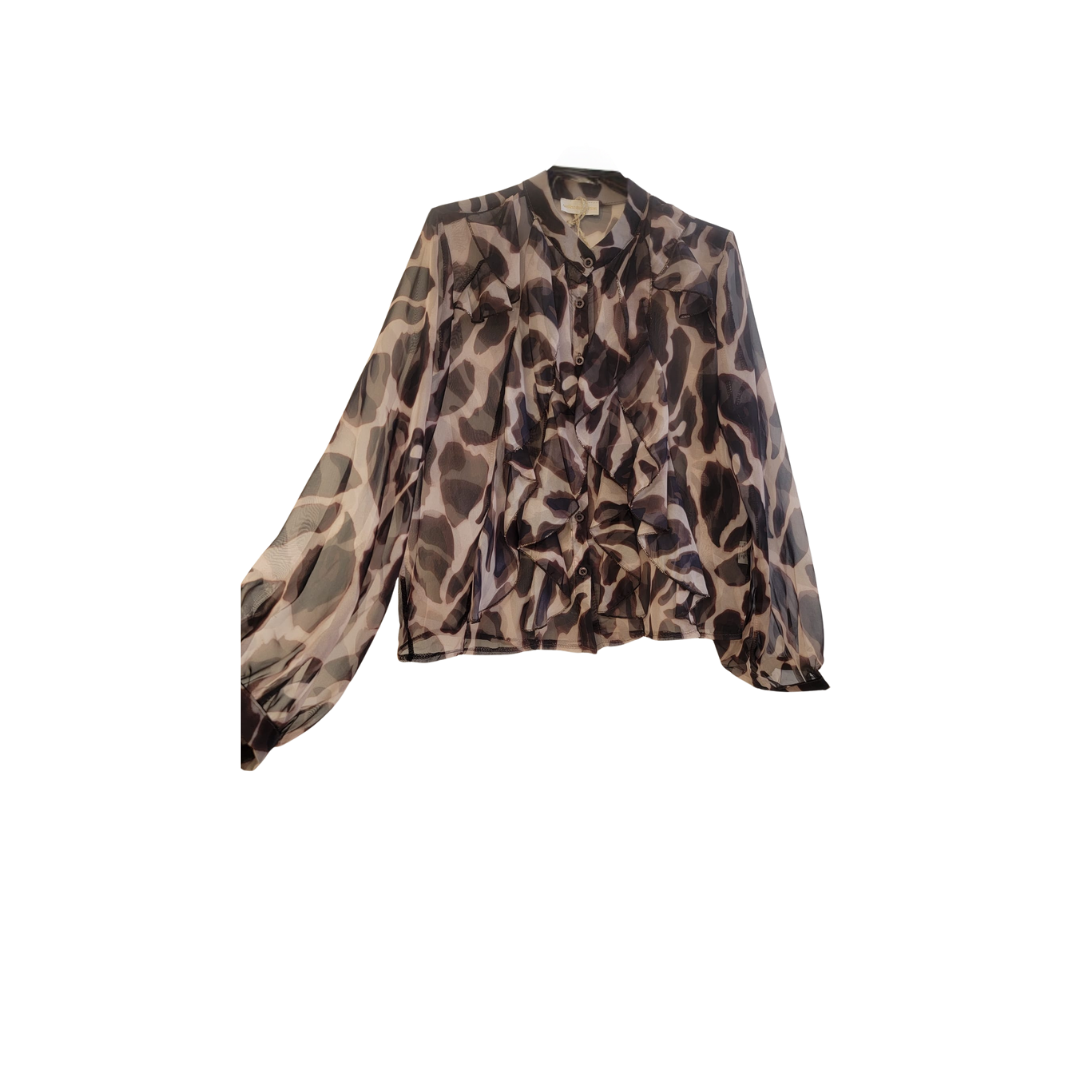 Blouse à motif léopard