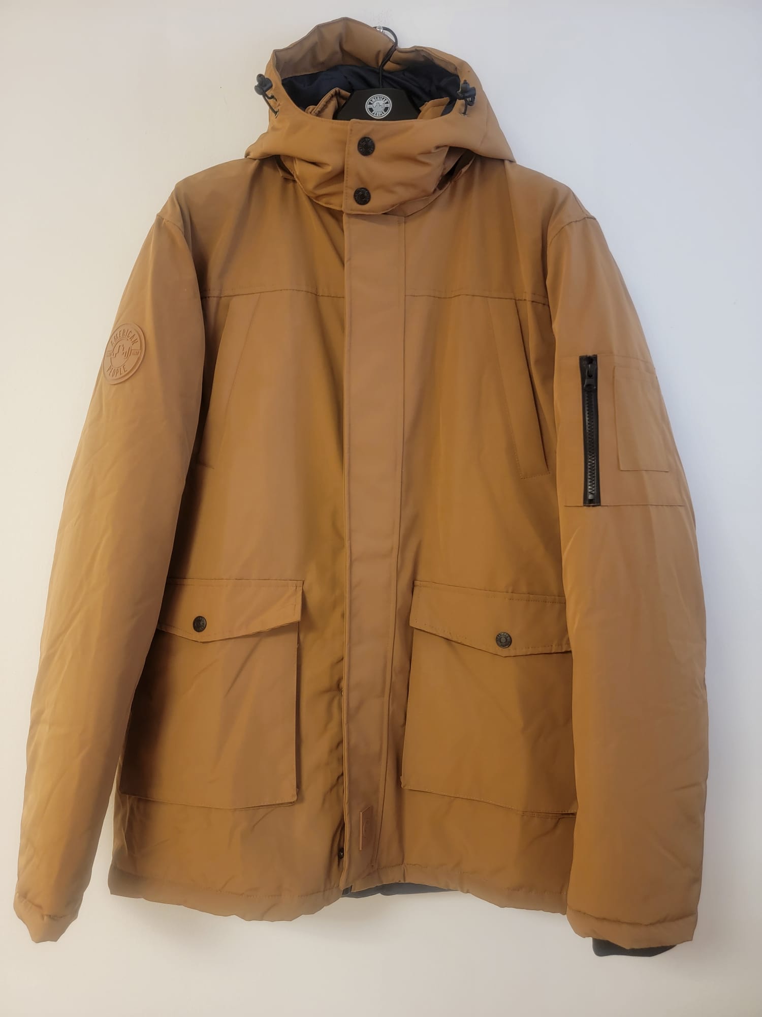 Blouson parka d'hiver marron