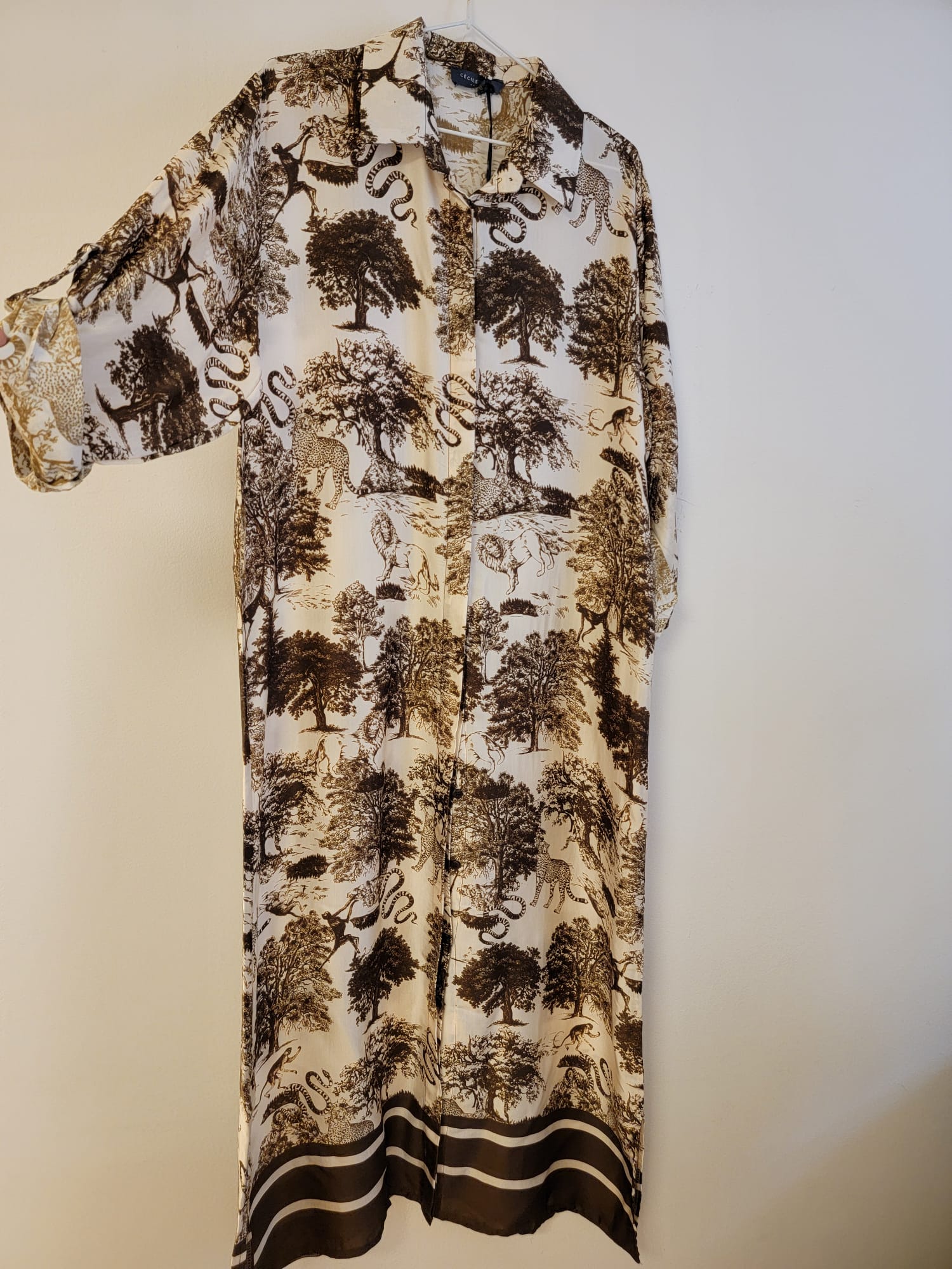 Robe longue imprimée