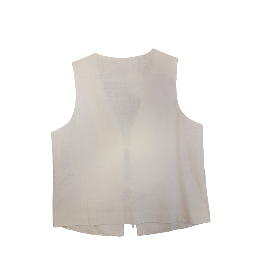 Gilet palmier brodé