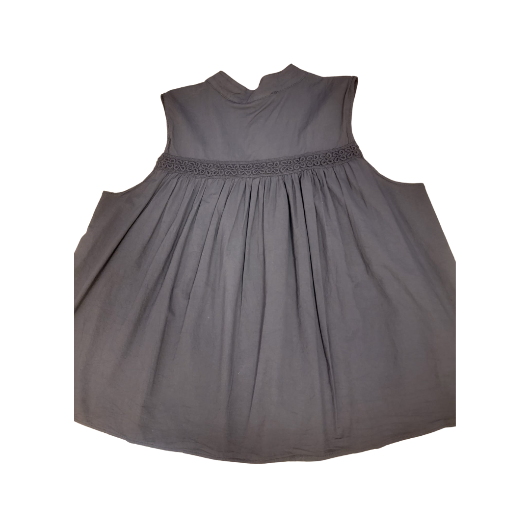 Tunique sans manches marron