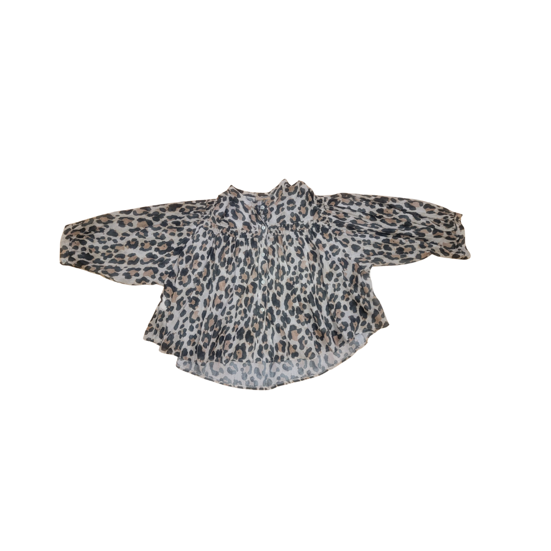 Blouse à motifs léopard