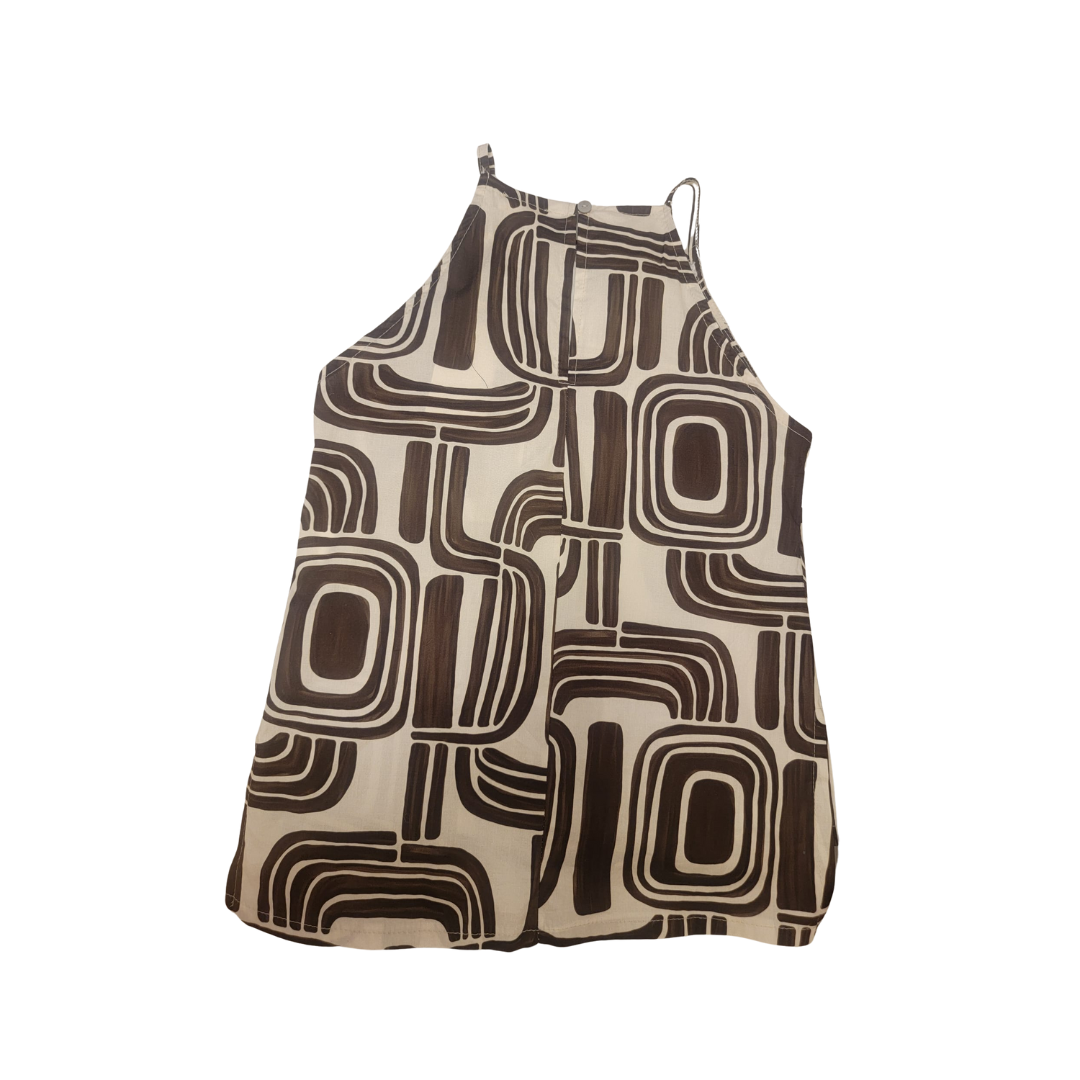 Top à motif géométrique