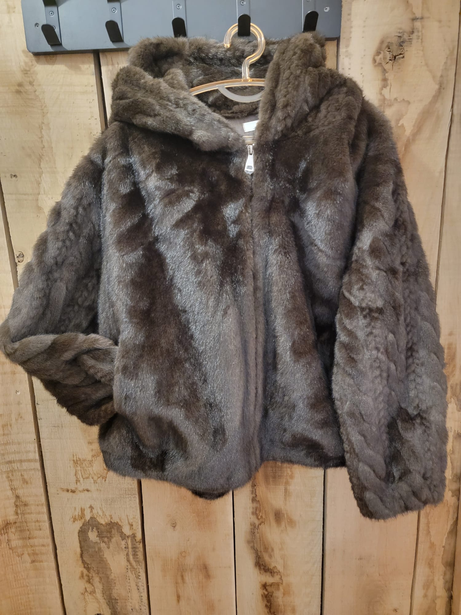 Veste en fourrure chocolat