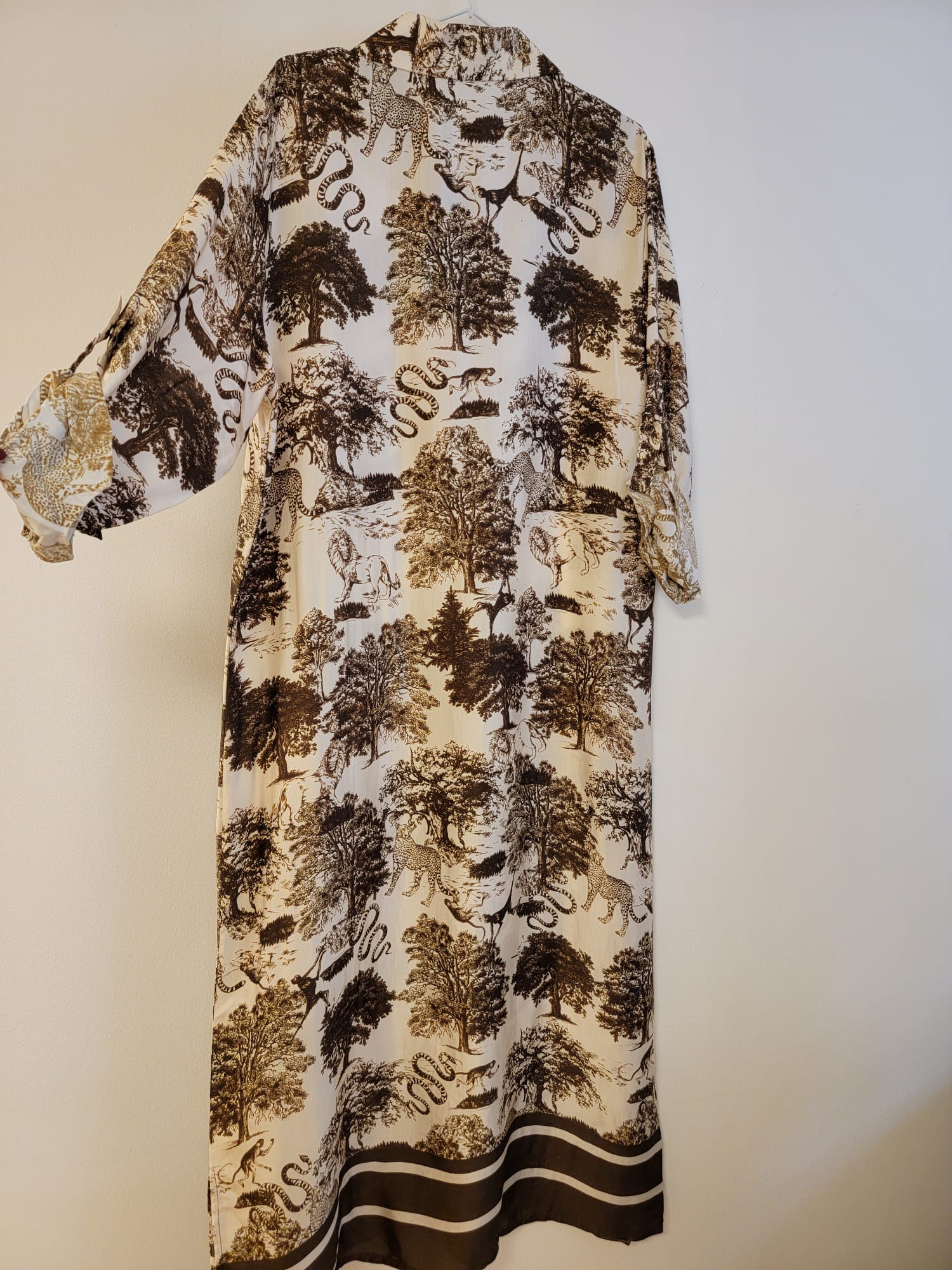 Robe longue imprimée